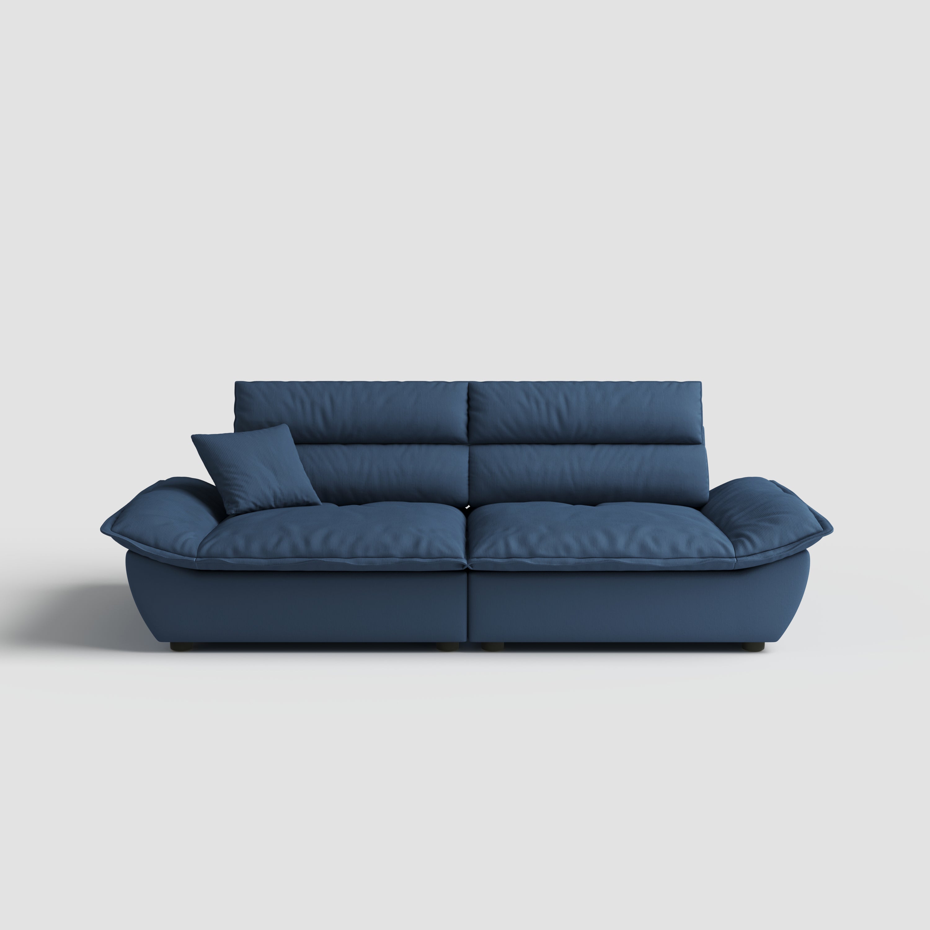 Cottonfy Adjustable Backrest Sailboat Corduroy Sofa Green