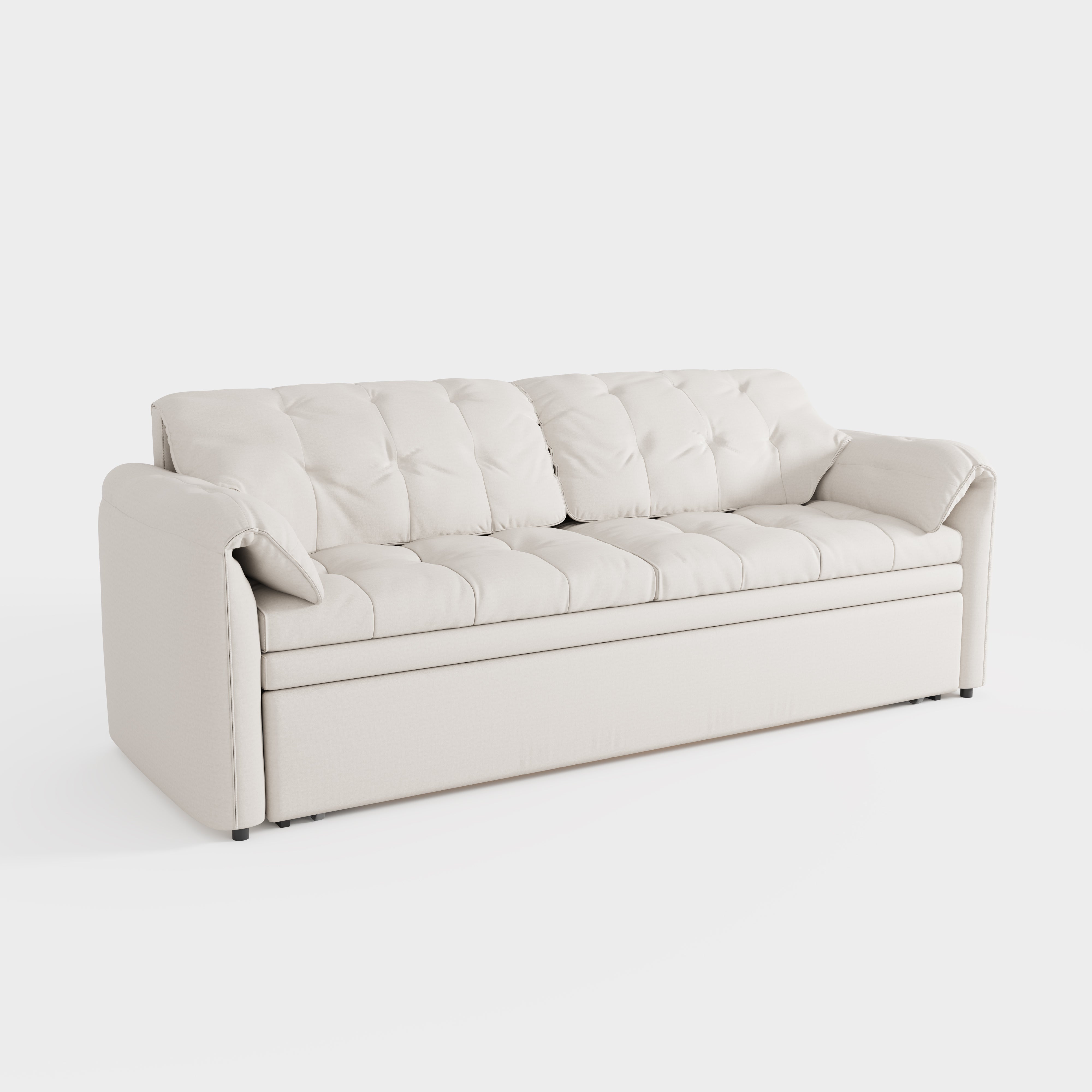 Cloud Elephant Ears Folding Corner Sofa Bed with Storage