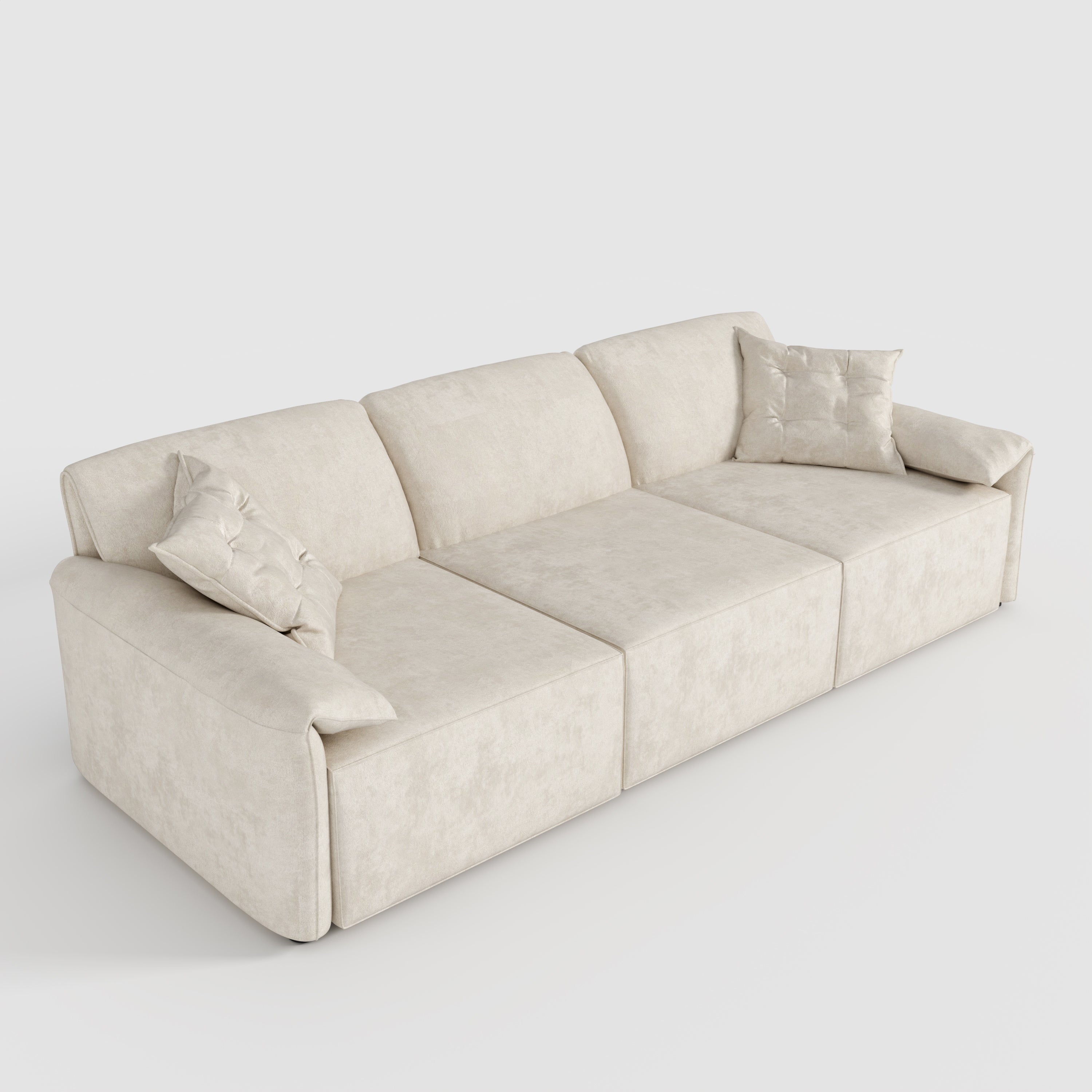 Convenient Remote Control Modular Chaise Sofa Bed