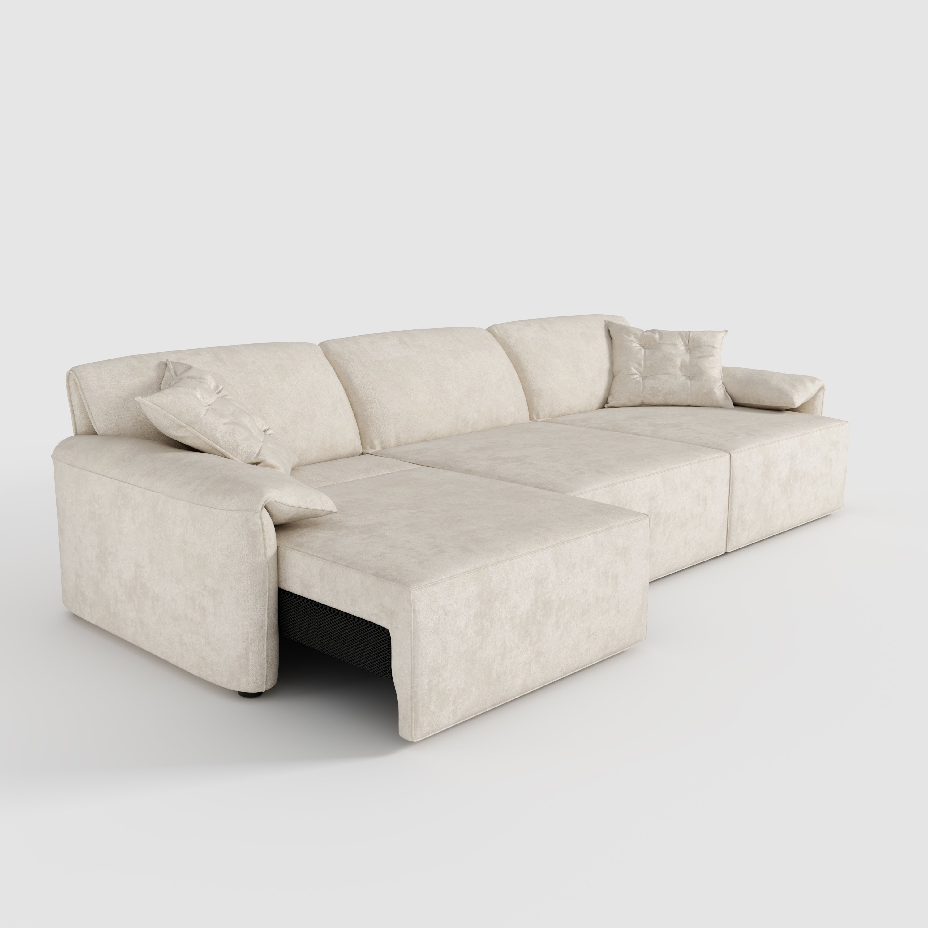 Convenient Remote Control Modular Chaise Sofa Bed