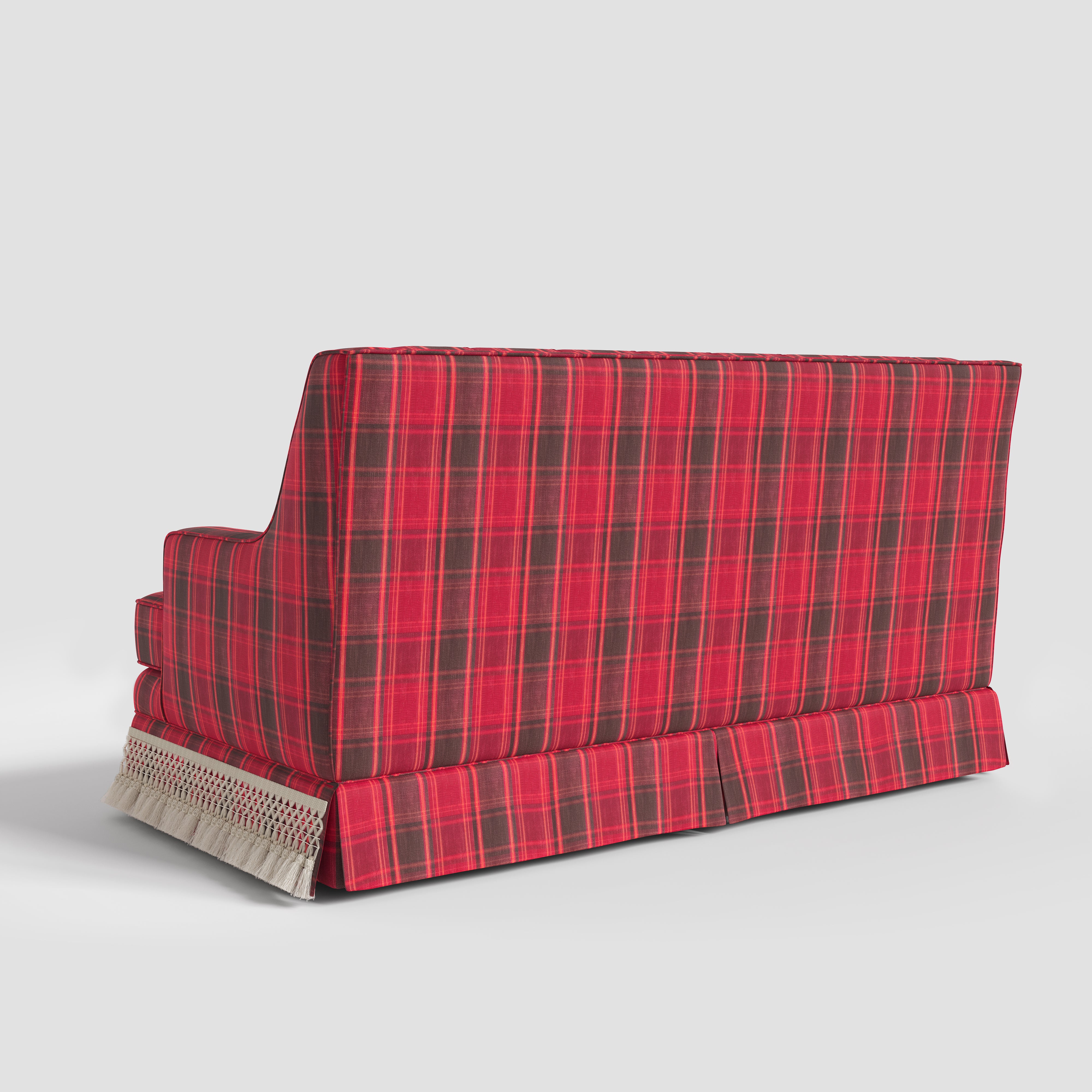 Cottonfy Country Fringe Skirt Sofa for Relaxed Home Living