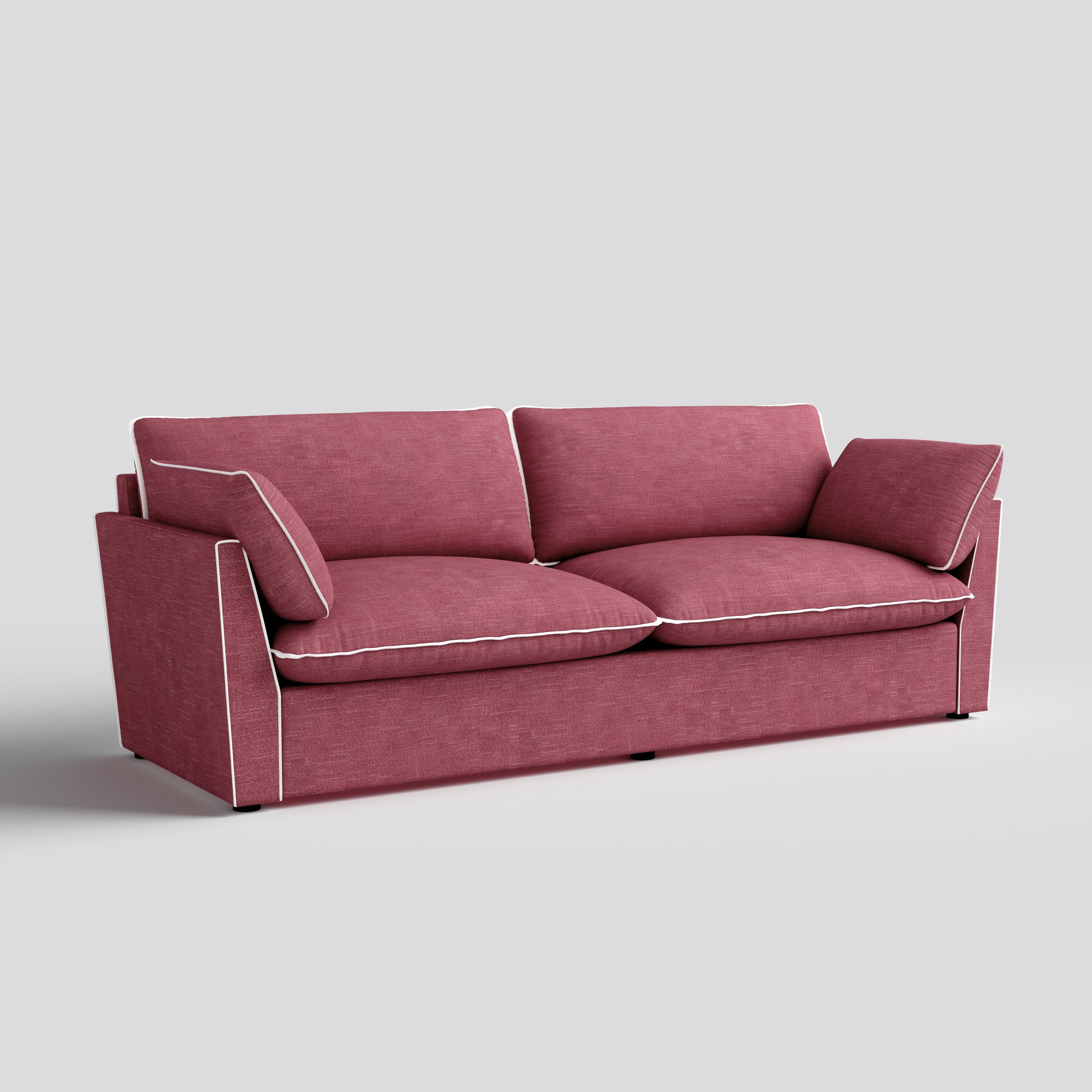 Cottonfy Retro Striped Fabric Handmade Sofa
