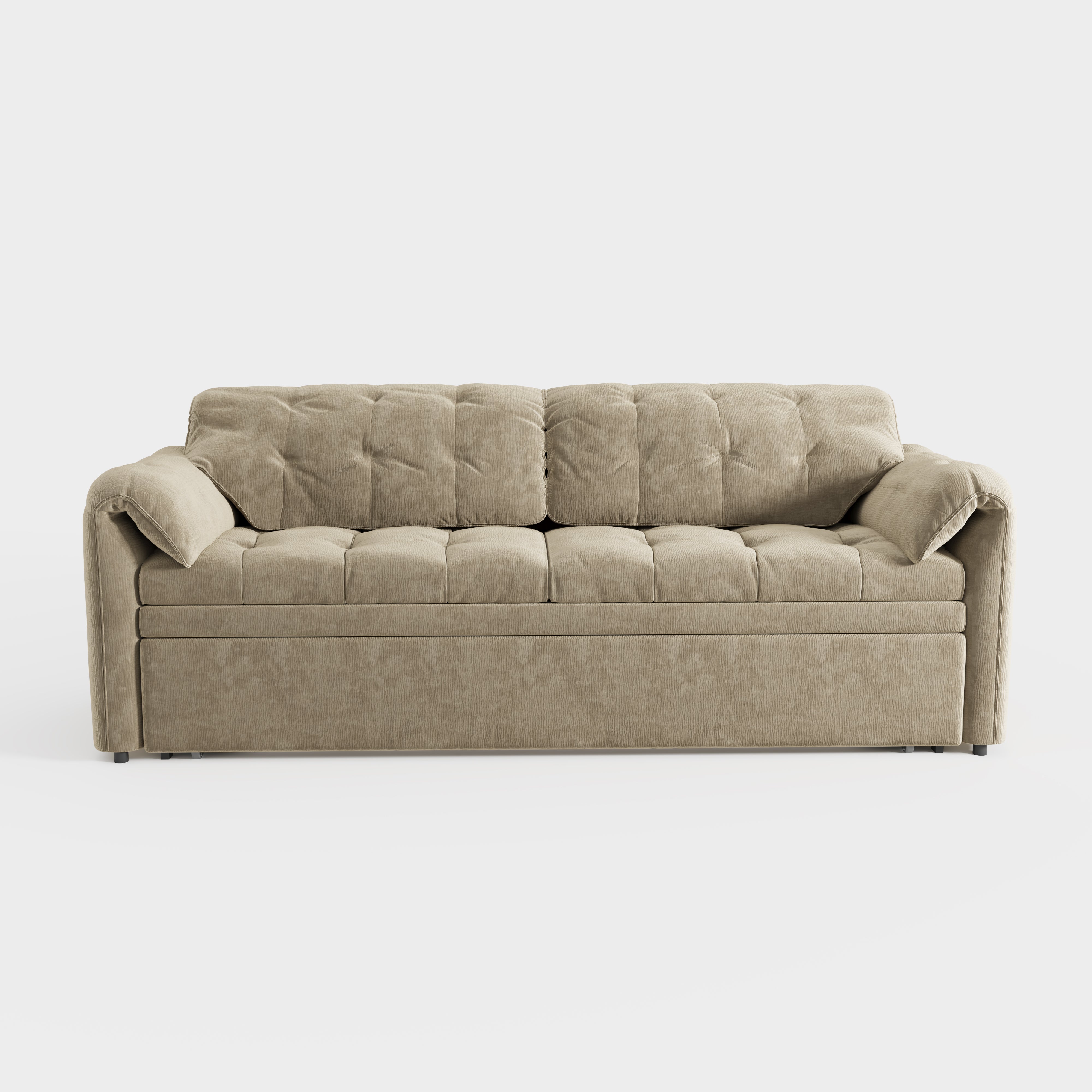 Cloud Elephant Ears Folding Corner Sofa Bed with Storage