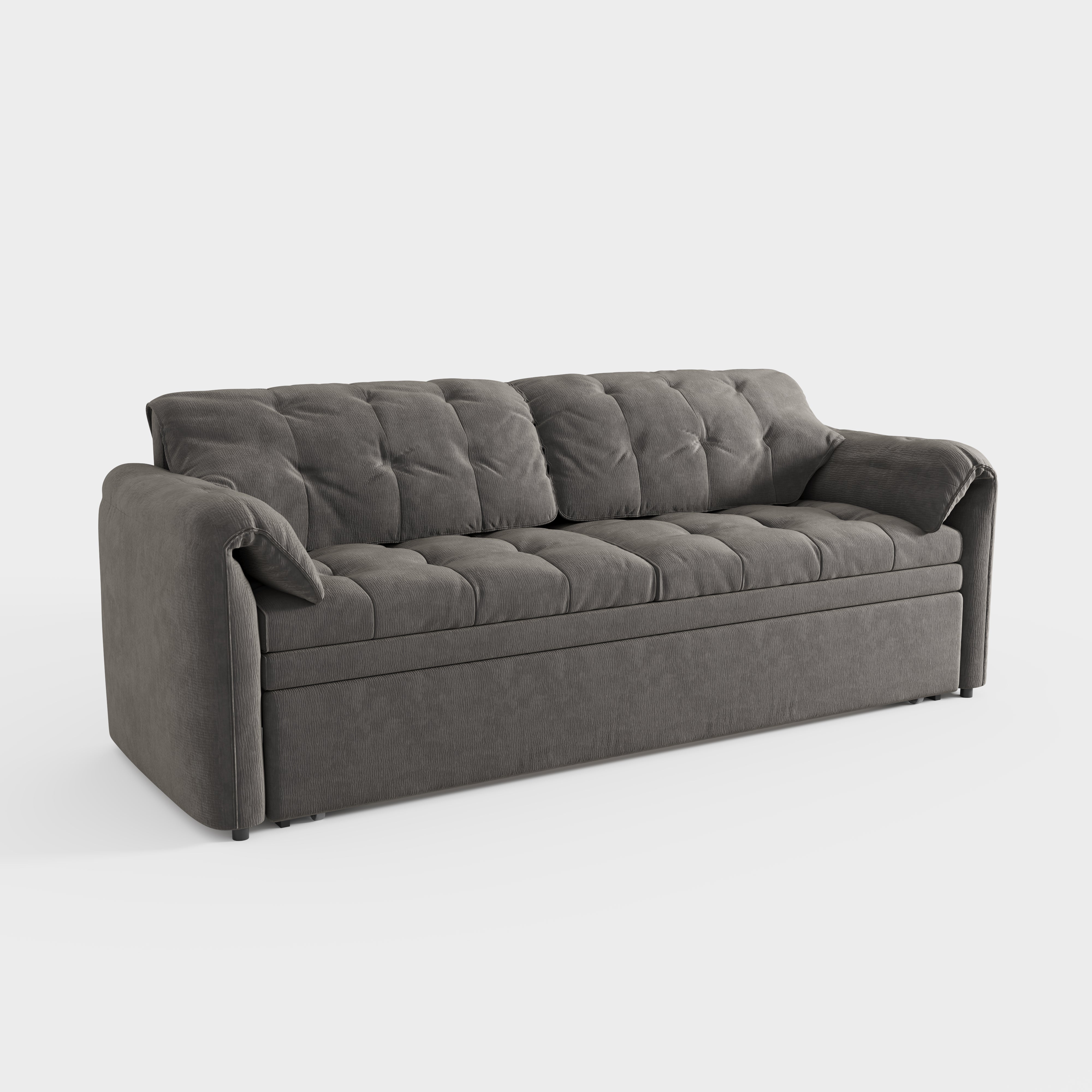 Cloud Elephant Ears Folding Corner Sofa Bed with Storage
