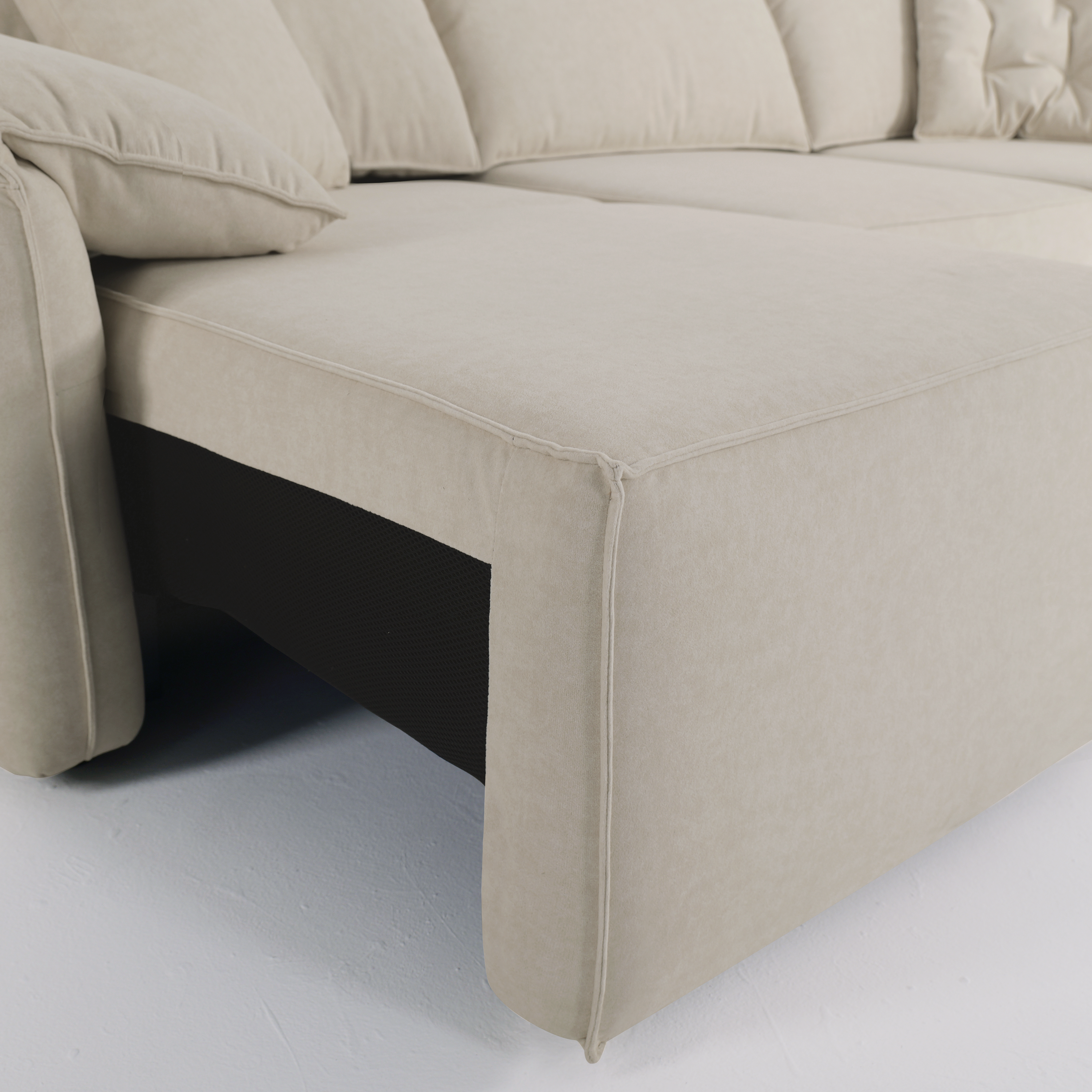 Convenient Remote Control Modular Chaise Sofa Bed