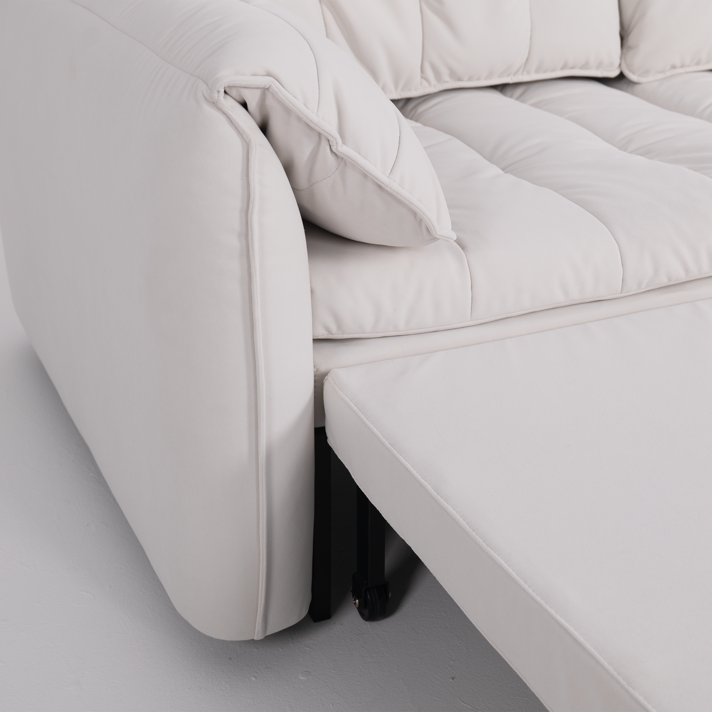 Cloud Elephant Ears Folding Corner Sofa Bed with Storage