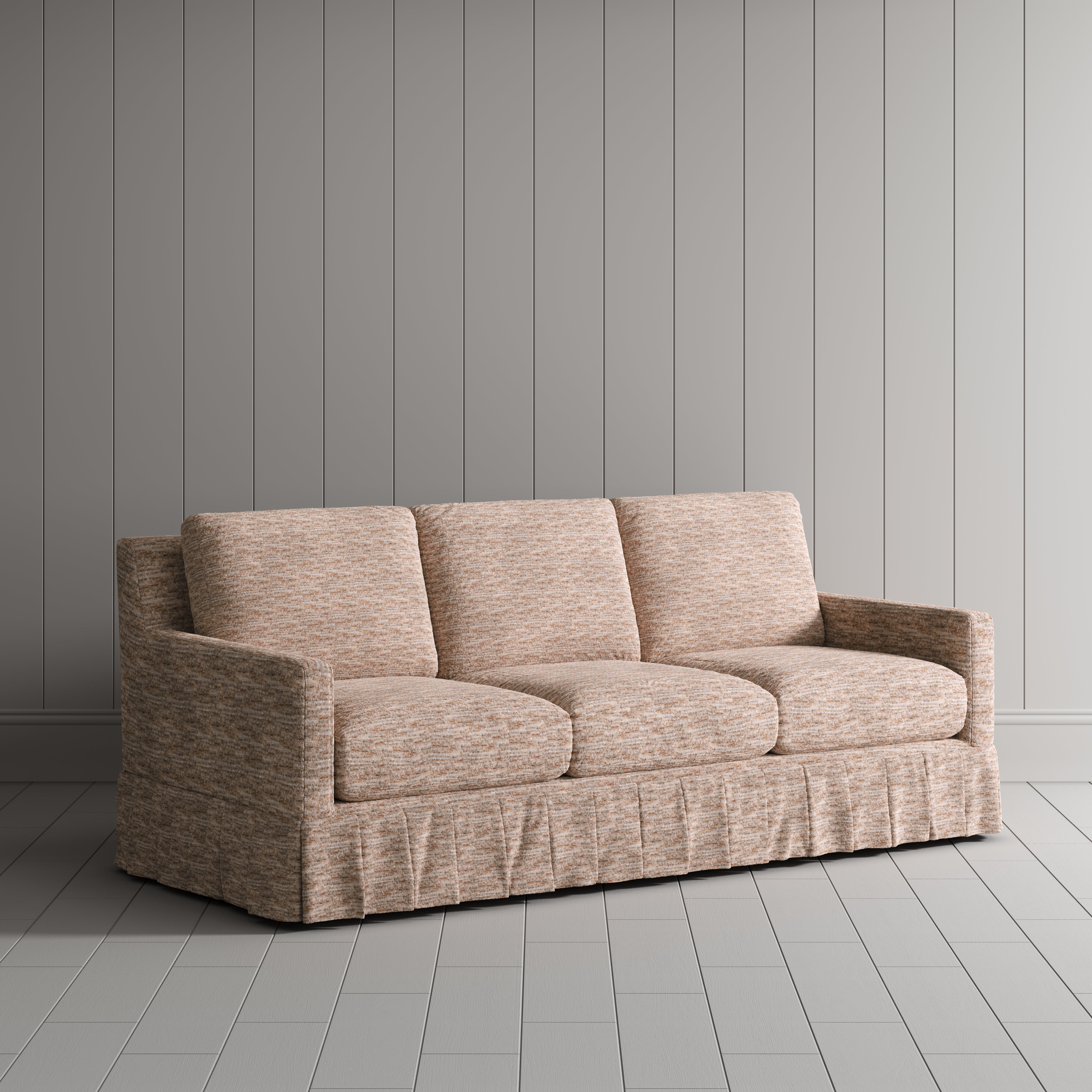 Cottonfy Country Check Sofa with Removable Skirted Covers