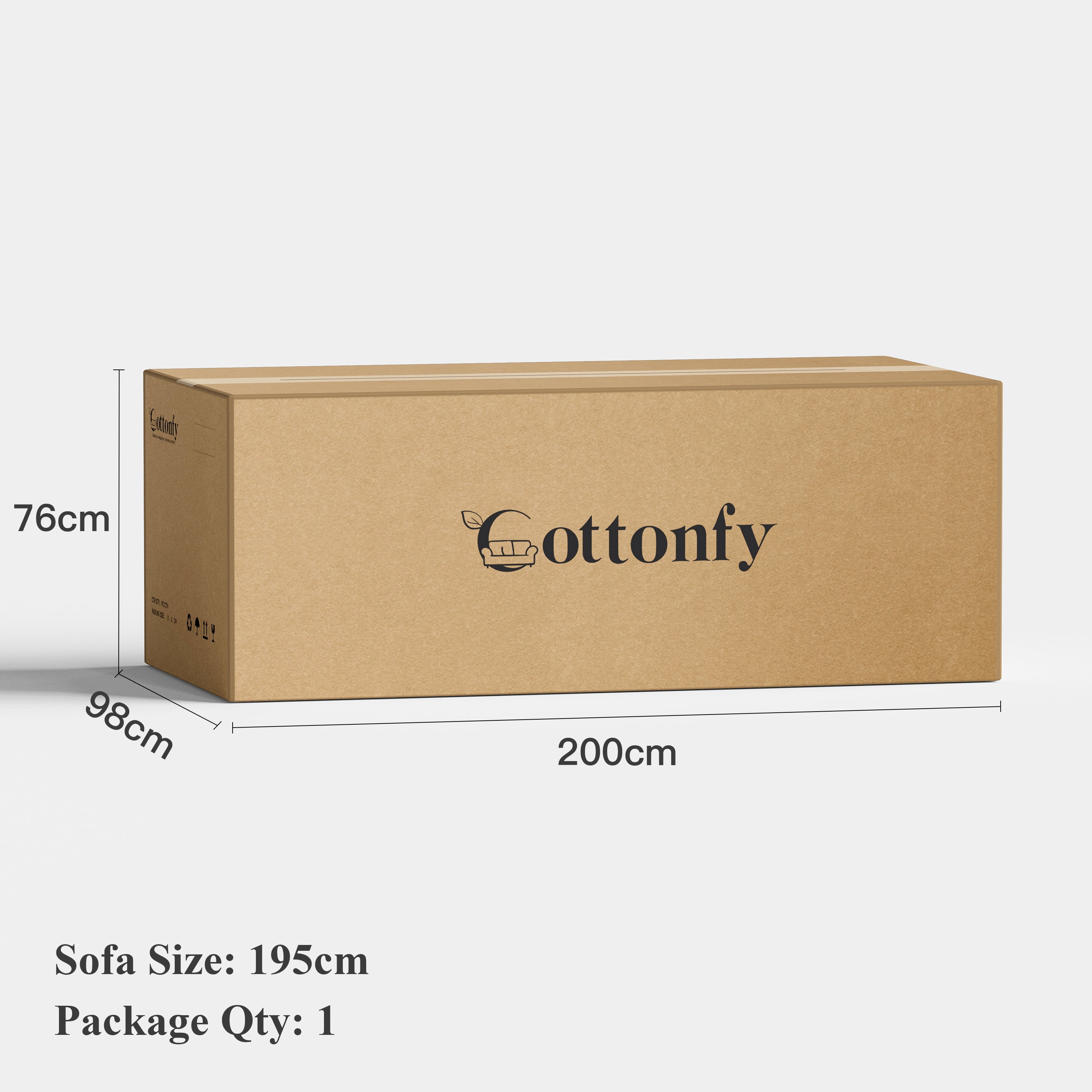 Cottonfy Creamy Tofu Block Pull Out Sofa Bed with Storage Guest Sleeper