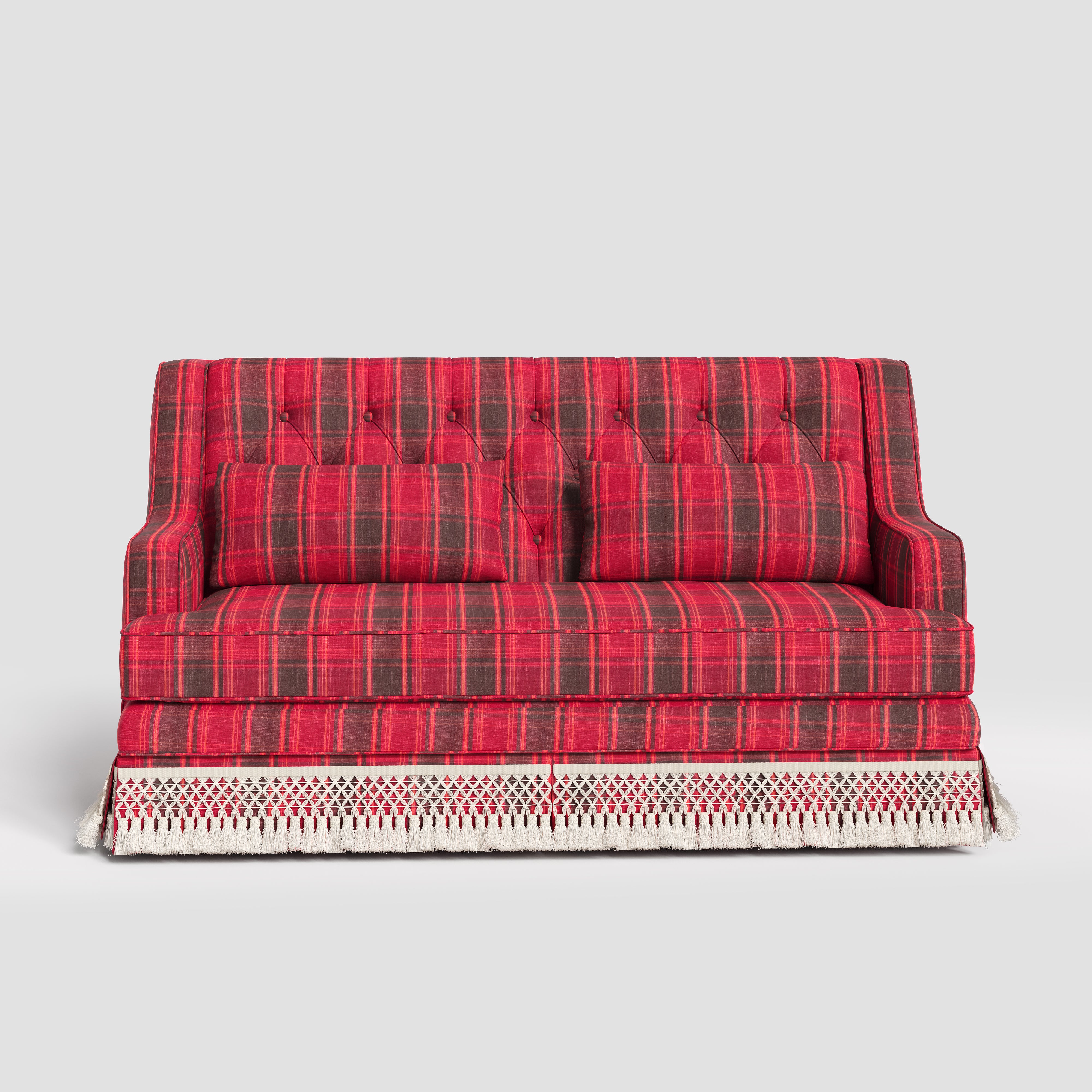 #Colour_Garnet Red Cotton Linen