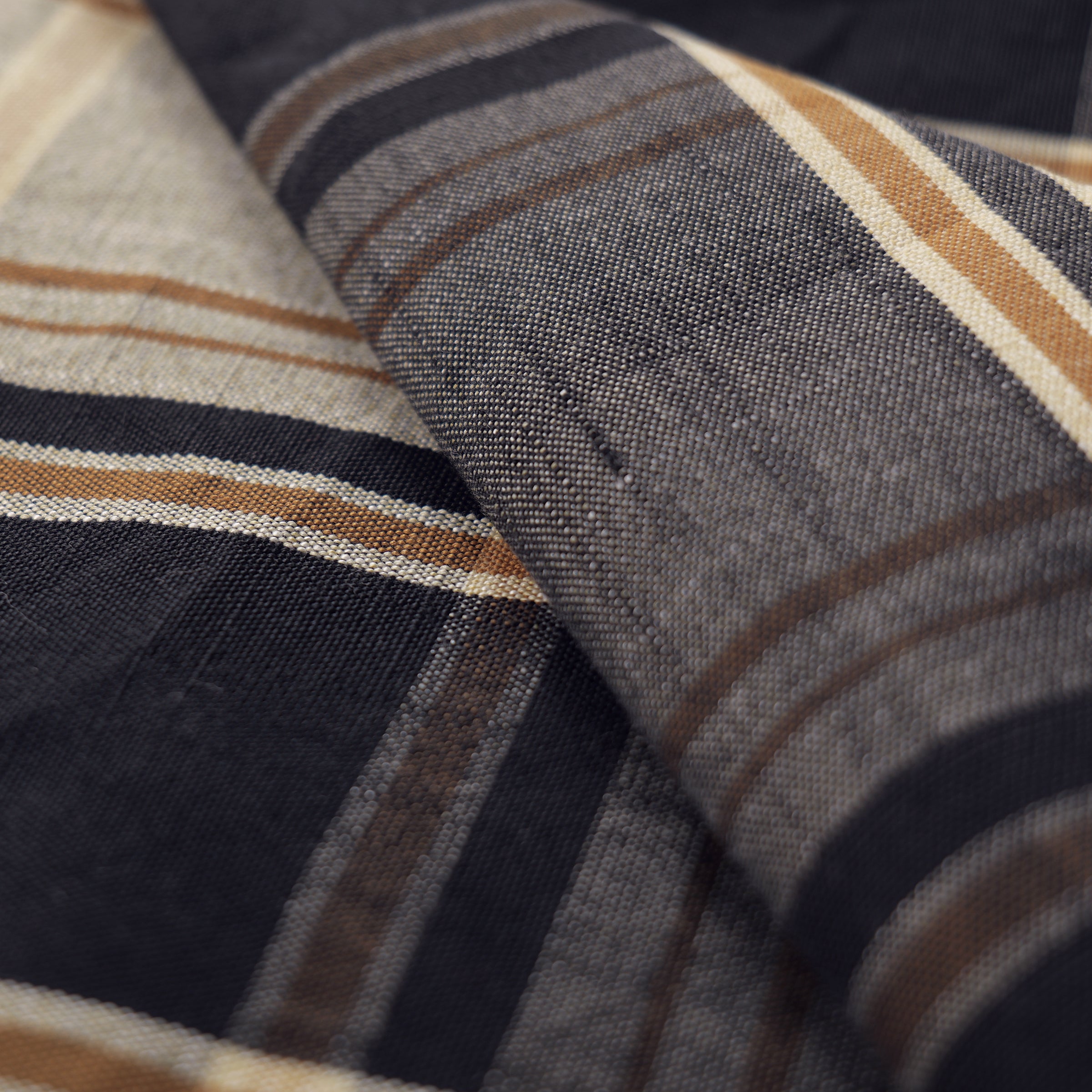 Mid-weight Tartan Check Fabric Cotton, Midnight Black, PJ2699