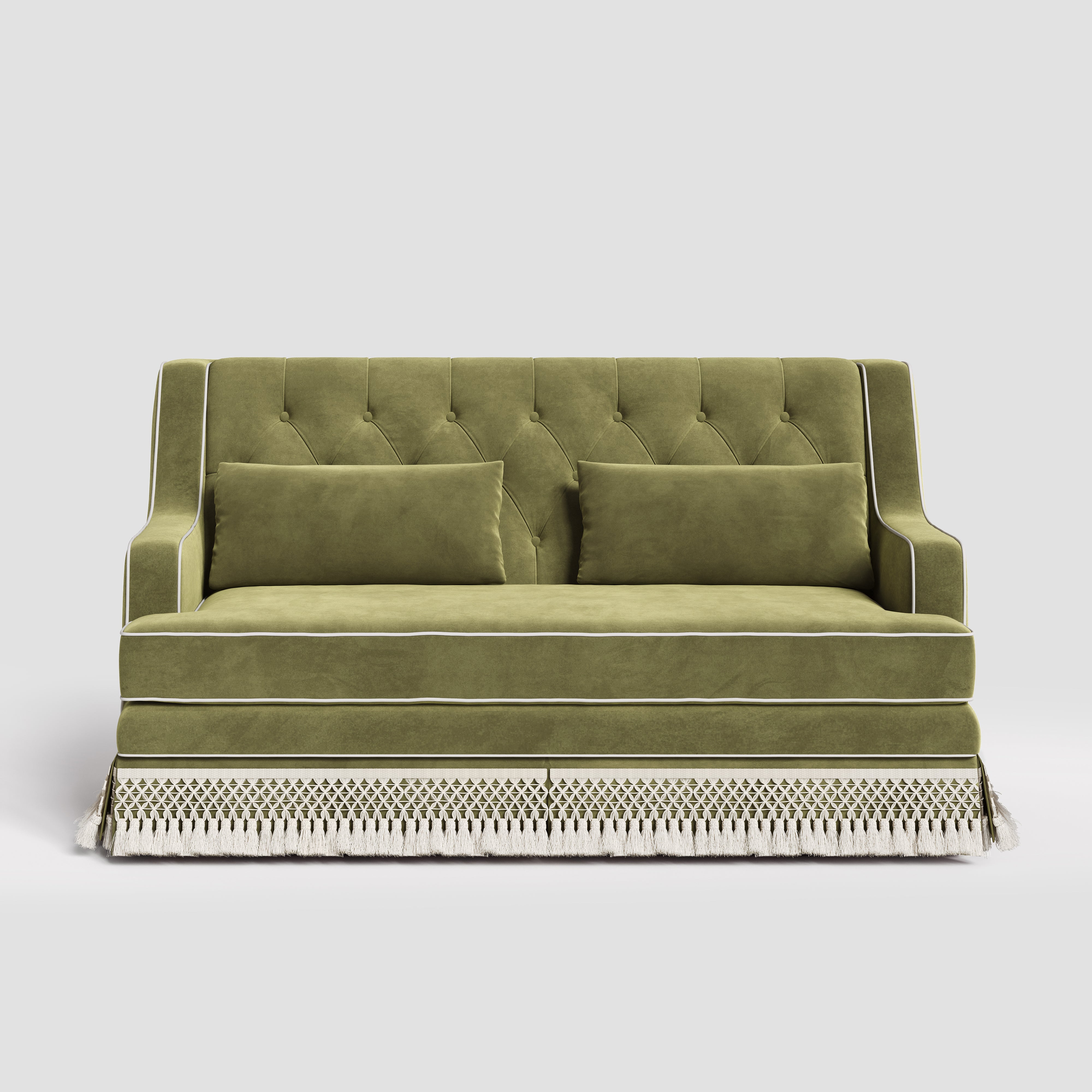 #Colour_Olive Green Velvet