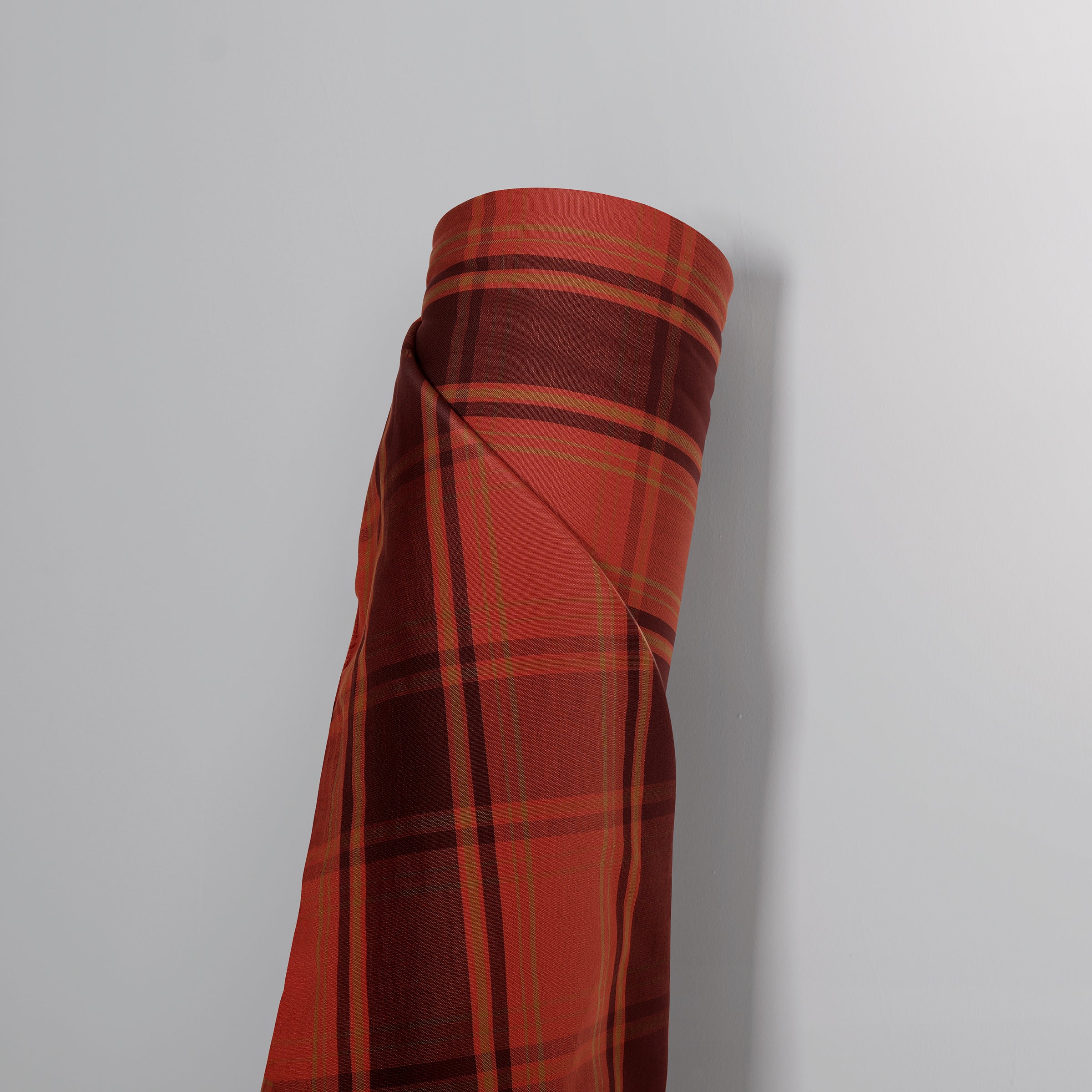 Mid-weight Tartan Check Fabric Cotton, Autumn Spice, PJ0845