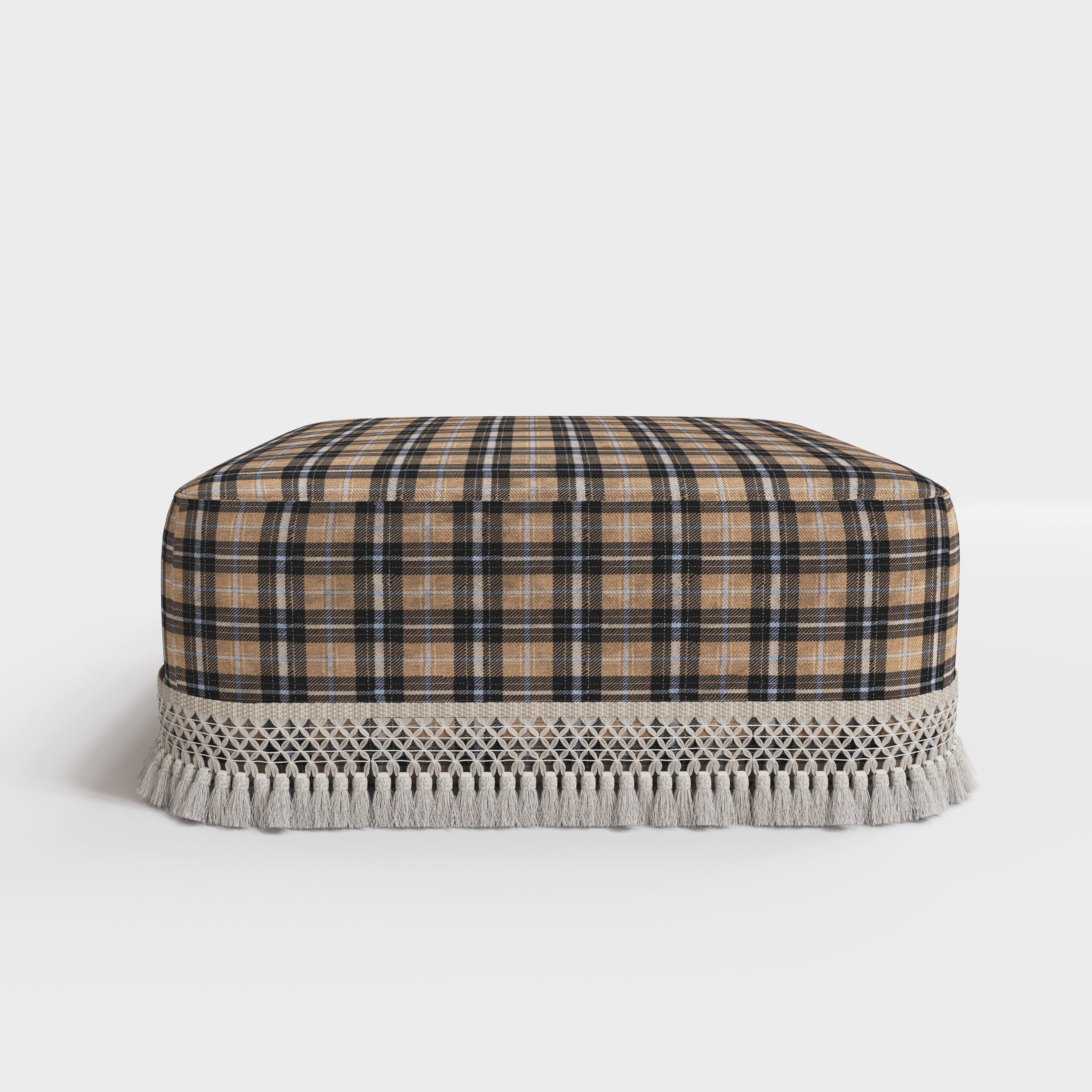 #Colour_Checkered Black&Khaki
