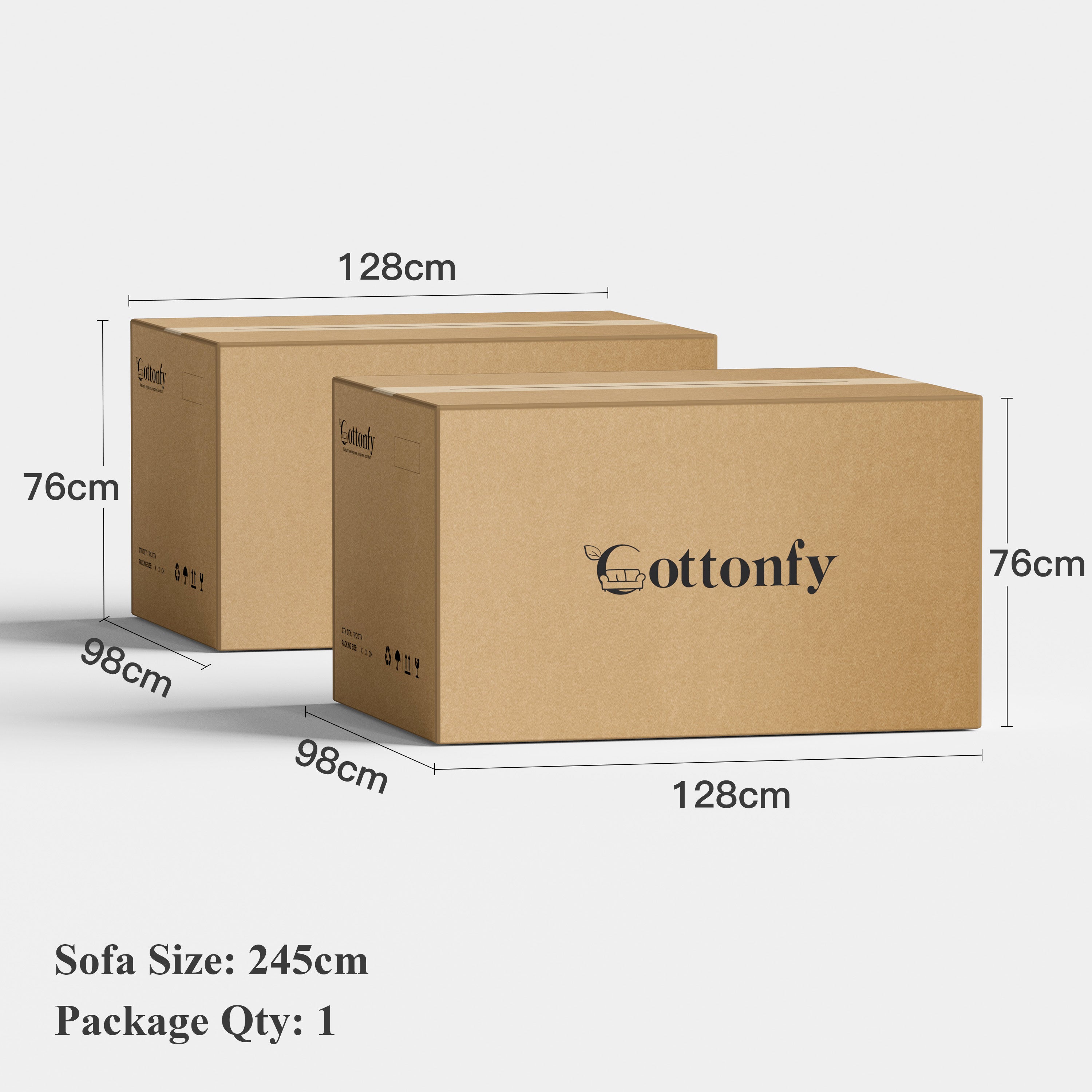 Cottonfy Creamy Tofu Block Pull Out Sofa Bed with Storage Guest Sleeper