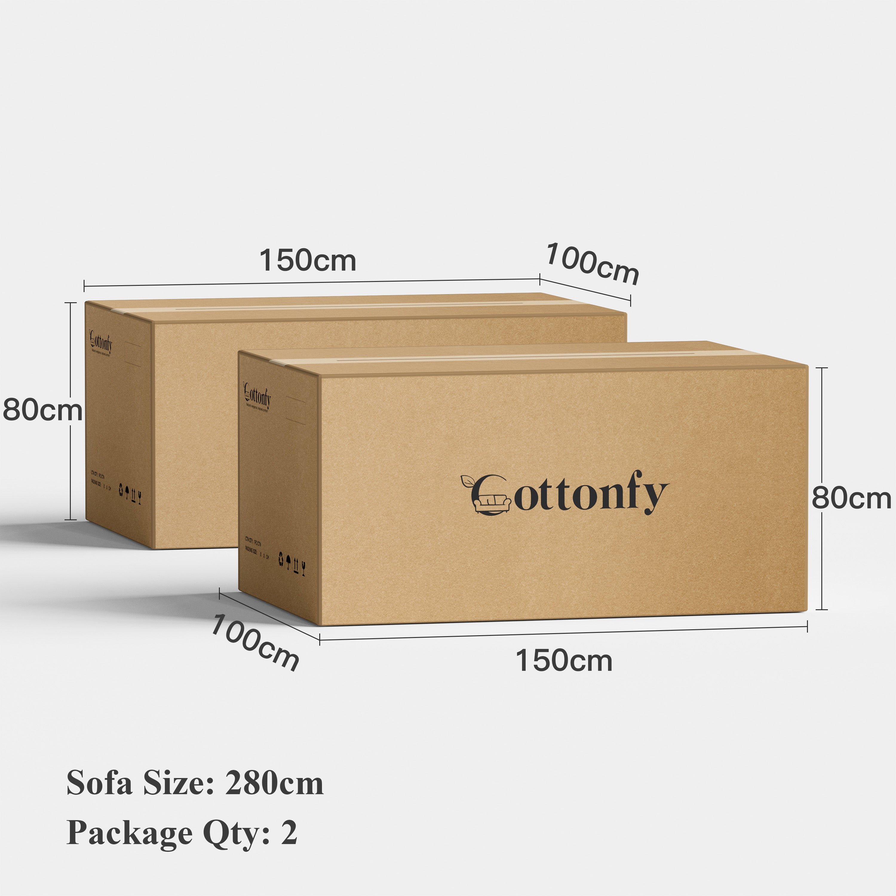 Cottonfy Cat-Scratch Resistant Fabric Elephant Ears Style Corner Sofa