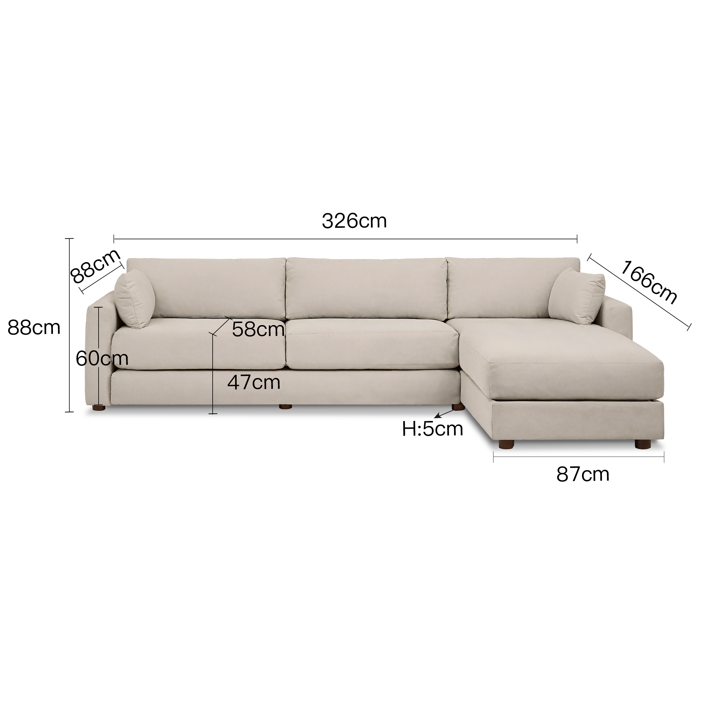 Cottonfy Haven Chenille Home Comfort Sleeper Sofa