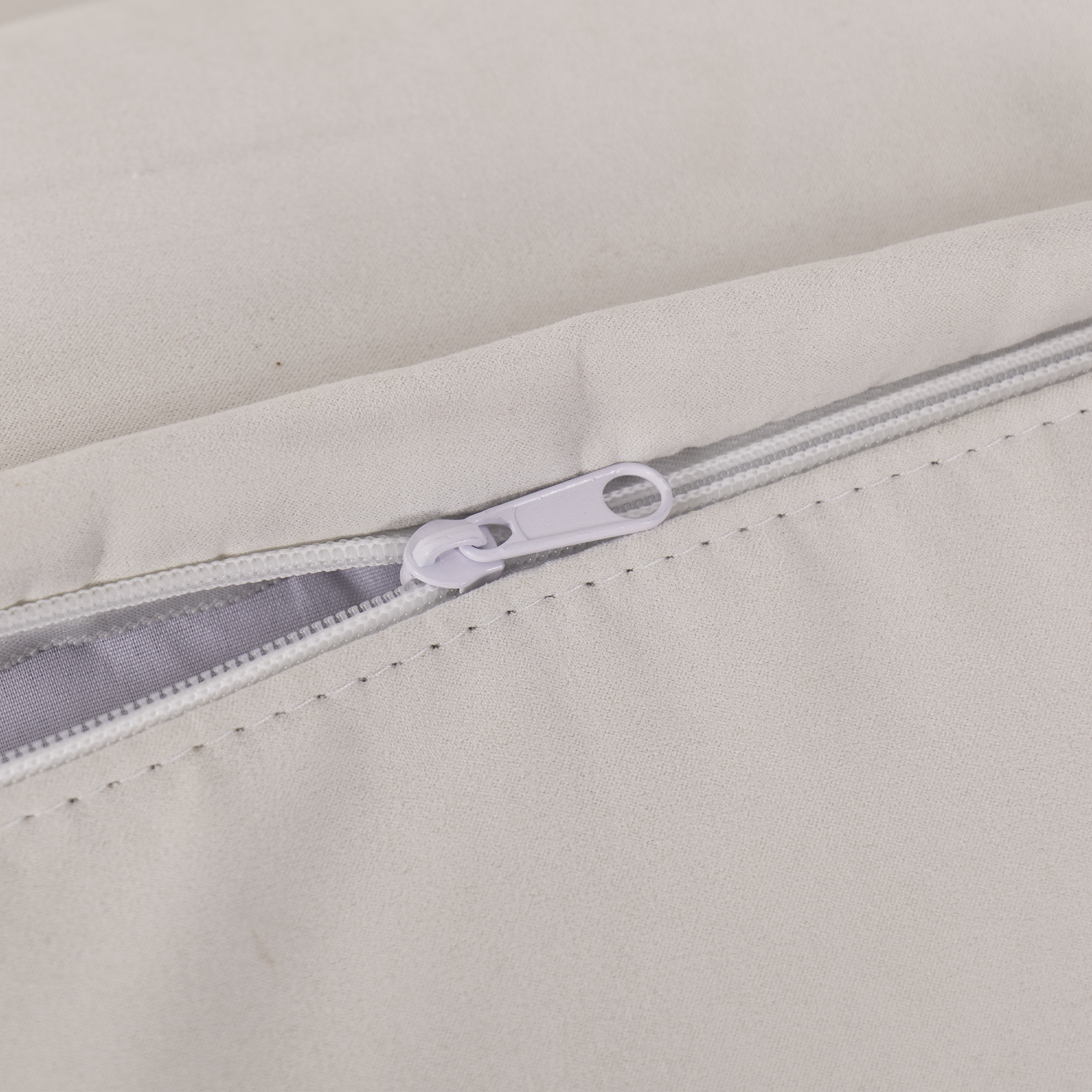 Cottonfy Creamy Tofu Block Pull Out Sofa Bed with Storage Guest Sleeper