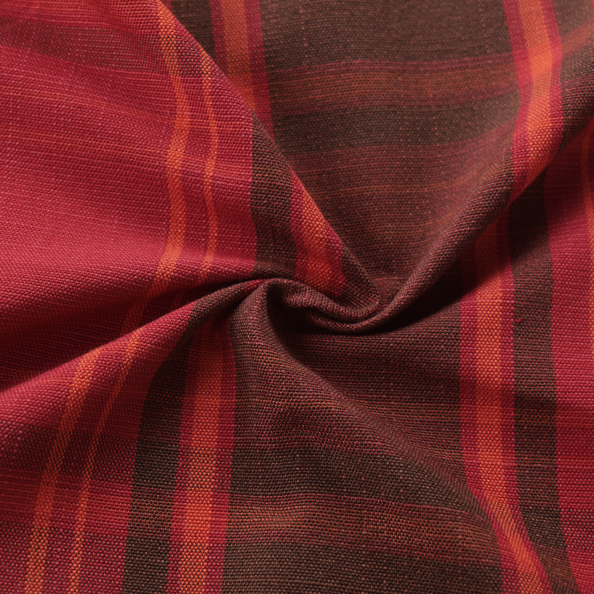 Mid-weight Tartan Check Fabric Cotton, Garnet Red, PJ0846