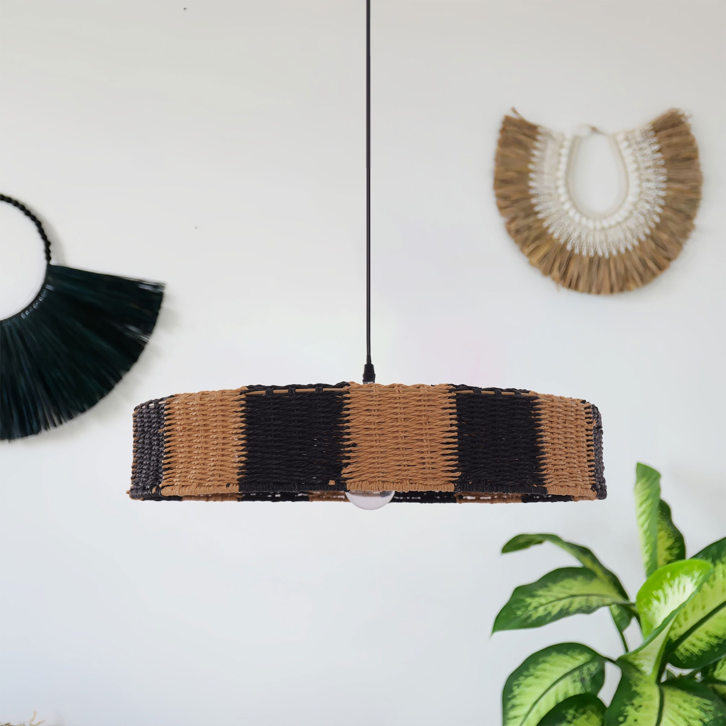 Lightsin Handwoven Paper Rope Pendant Light for a Warm Modern Glow Lightsin UK