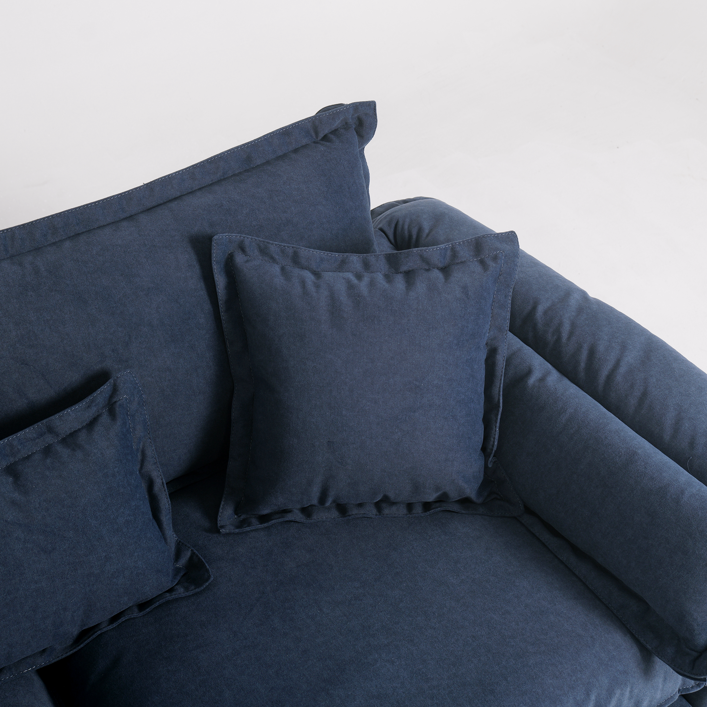 Anti-Cat Scratch Fabric Wide Seated Deep Detachable Corner Sofa