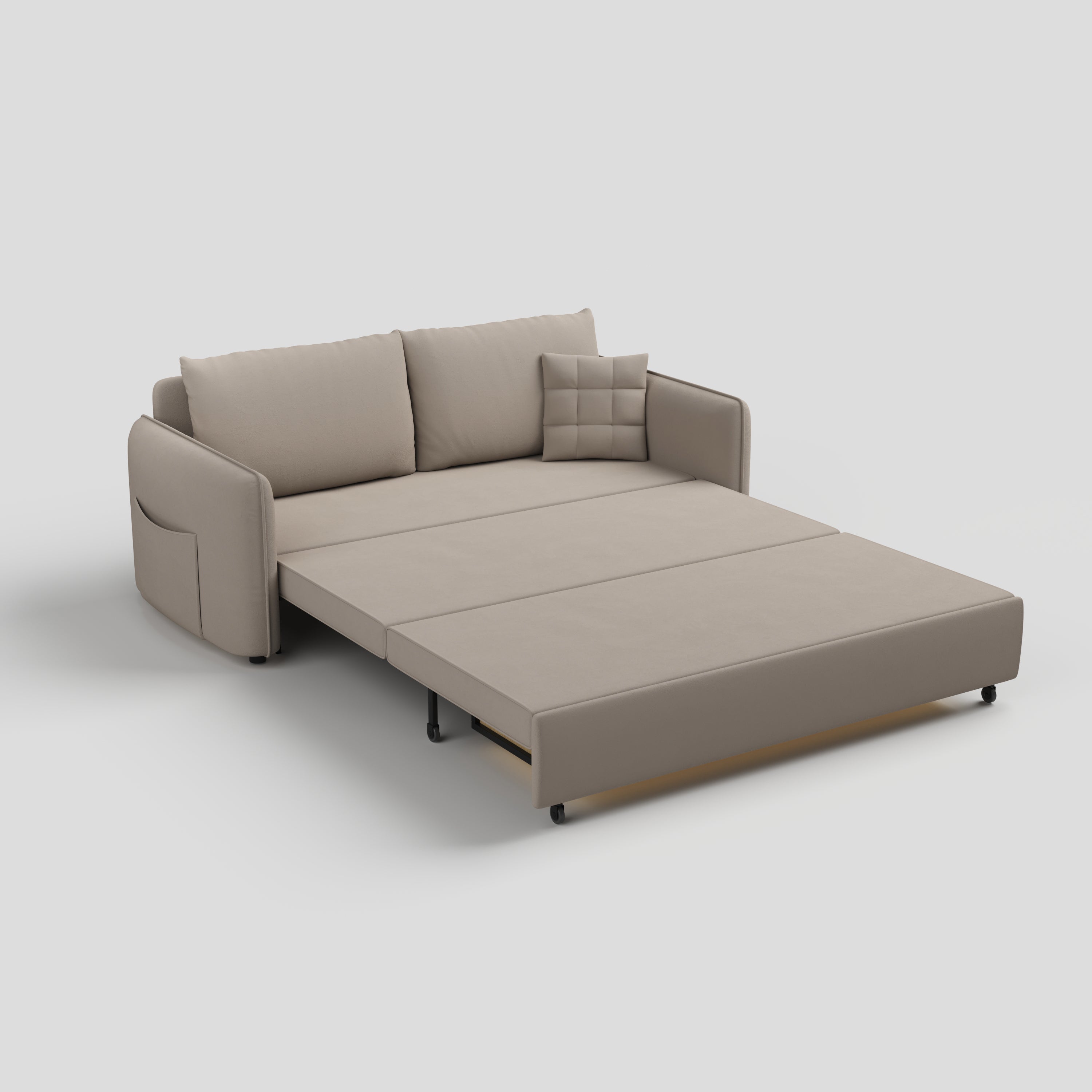 Cottonfy Upgrade Adjustable Multifunctional 3 Seater Sofa Bed with Storage Space