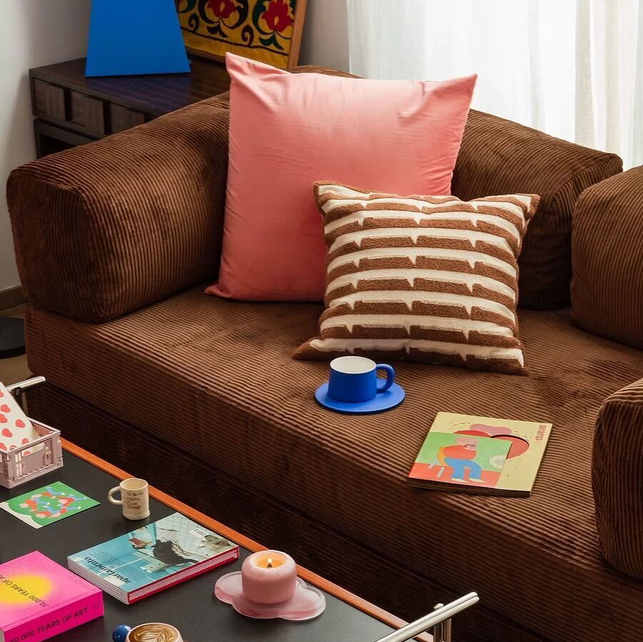 Teddy Corduroy Modular Detachable Sofa Bed