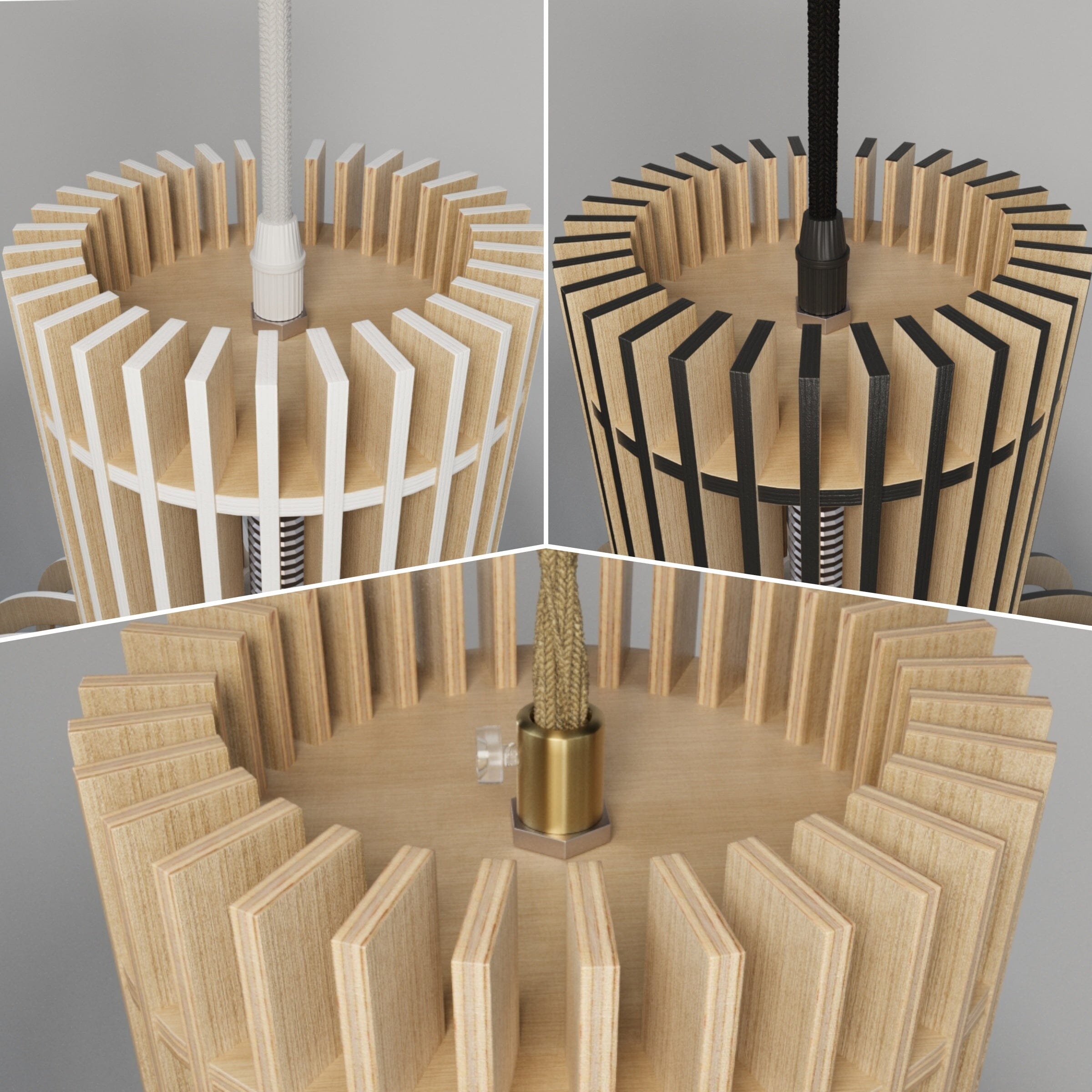 Shadome-Lightsin Scandinavian LED Wooden Birdcage Pendant Light Lightsin UK