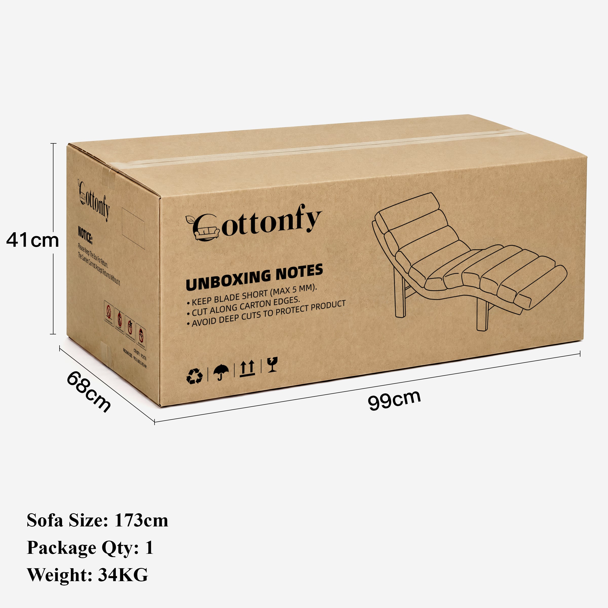 Modern Ergonomic Corduroy Chaise Lounge with Natural Wooden Frame