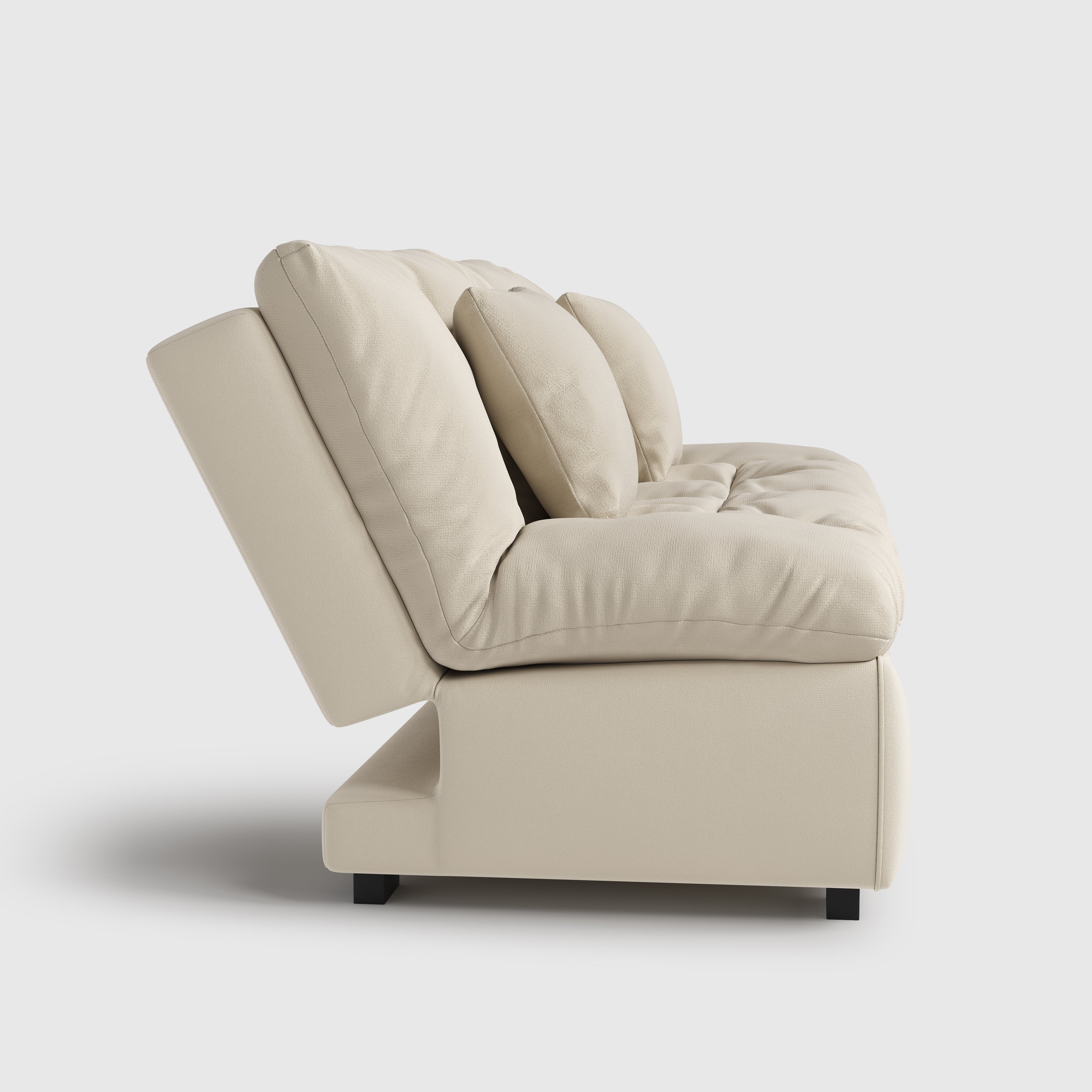 Upgrade Cream Cloud Double Folding Sofa Bed with Storage