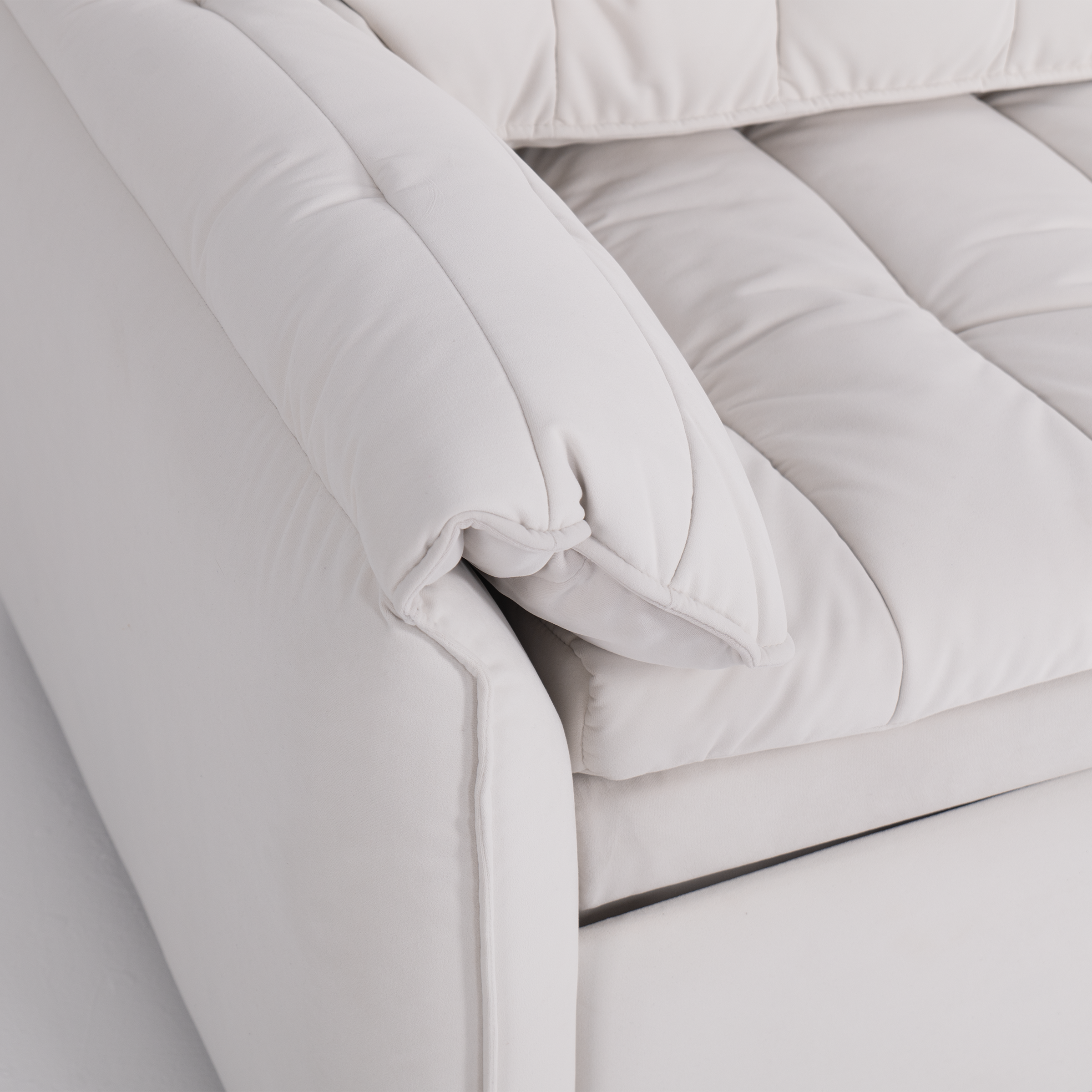 Cloud Elephant Ears Folding Corner Sofa Bed with Storage
