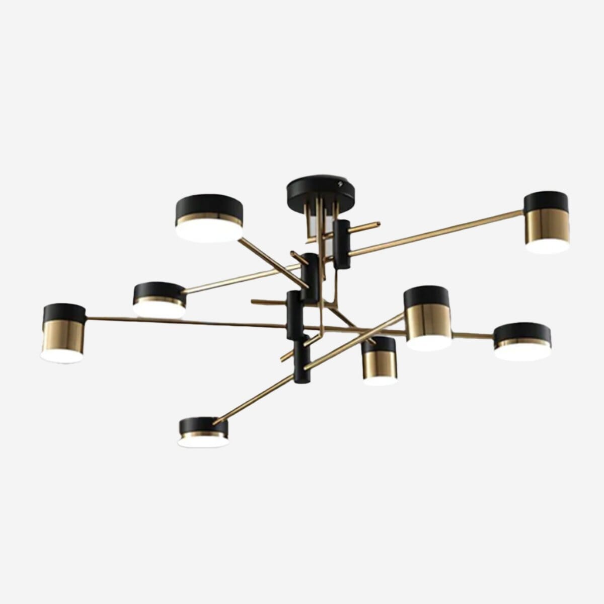 Modern Black & Gold Metal Ceiling Light with LED Bulbs Living and Home