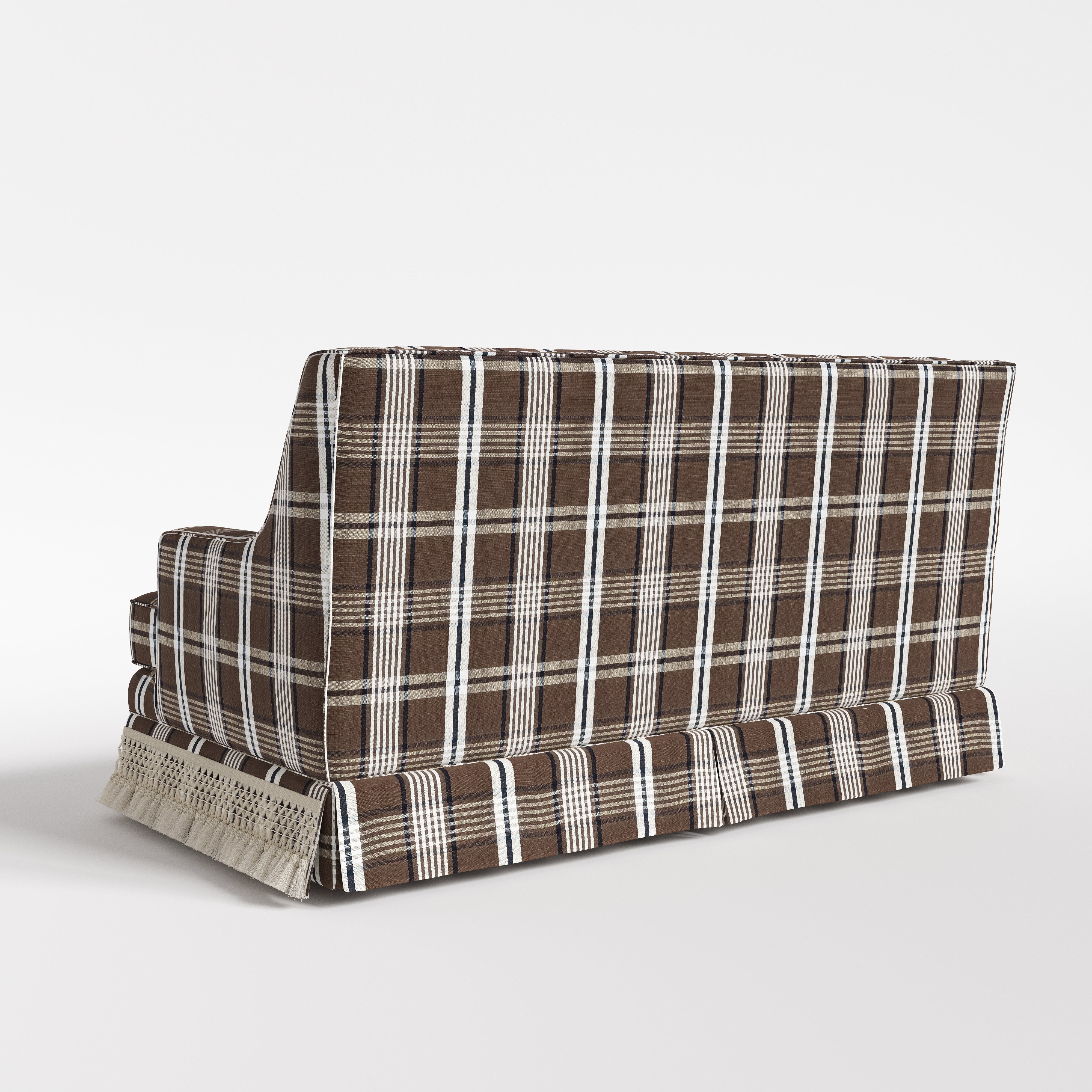 Cottonfy Country Fringe Skirt Sofa for Relaxed Home Living