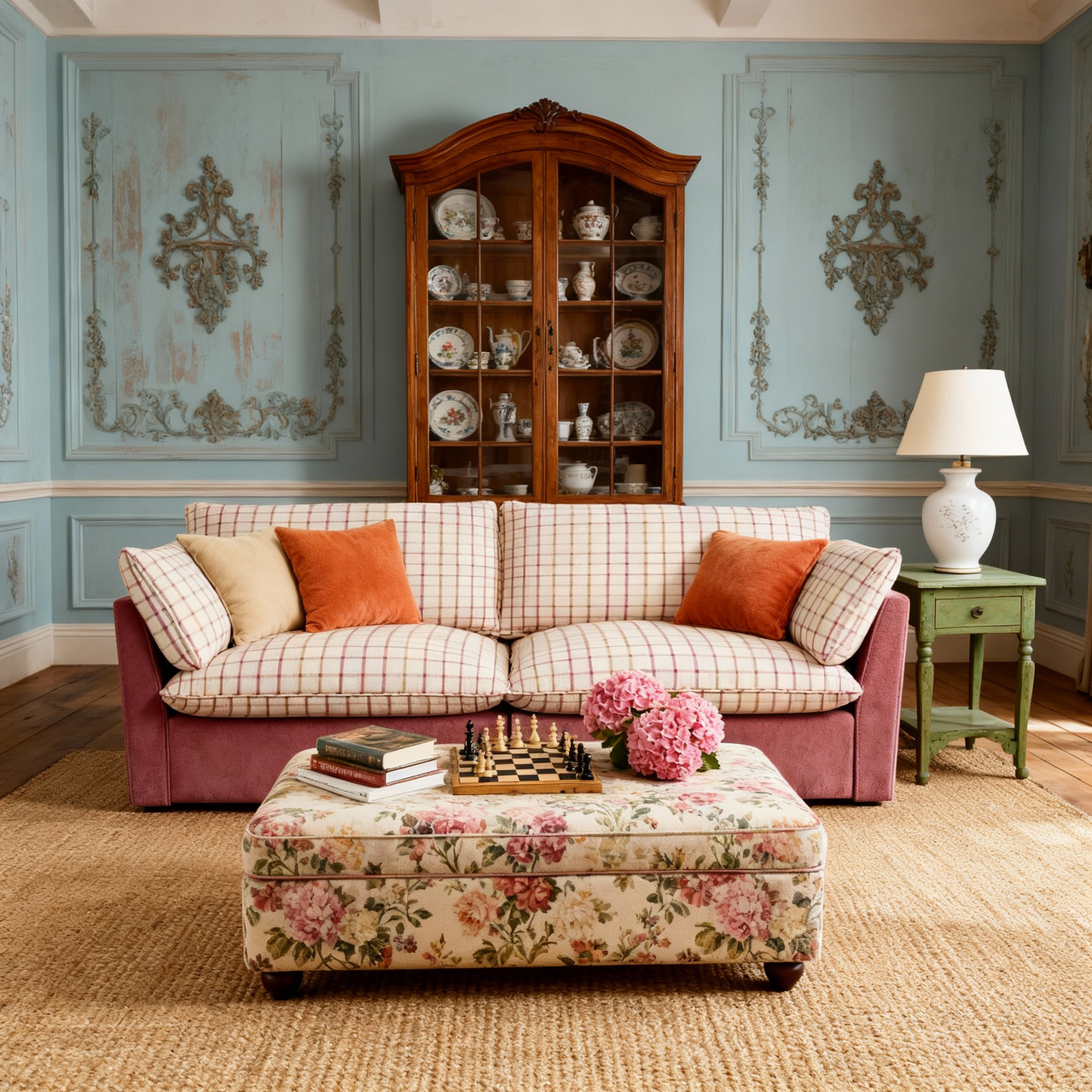 #Colour_Rosy Plaid Comfort