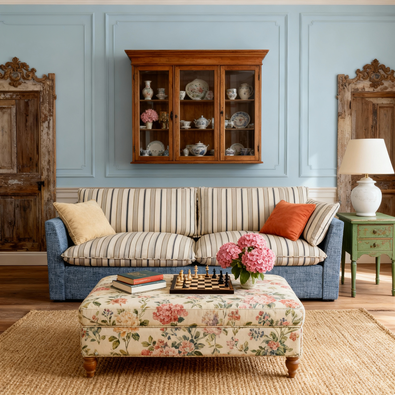 #Colour_Seaside Stripe Elegance