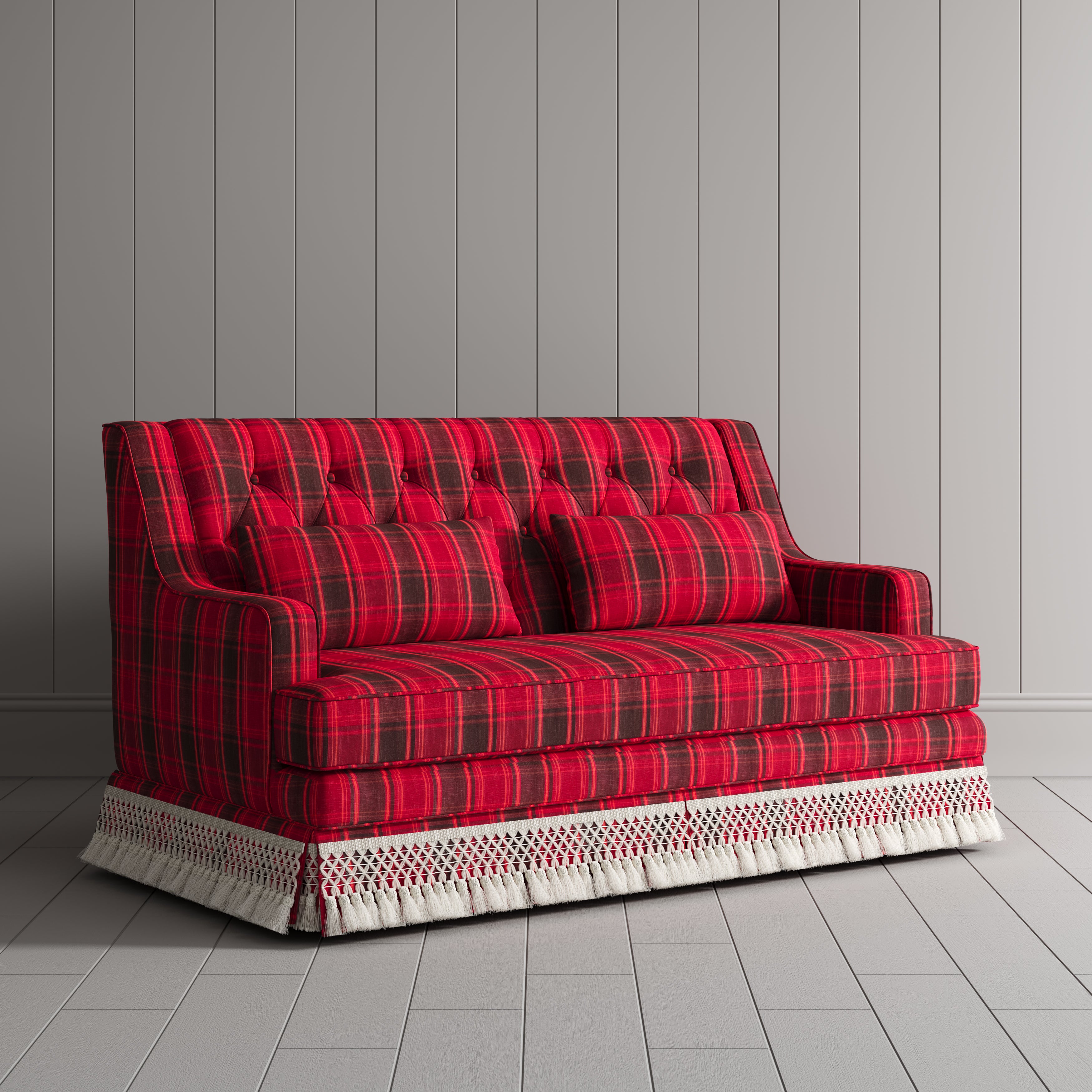 #Colour_Garnet Red Cotton Linen