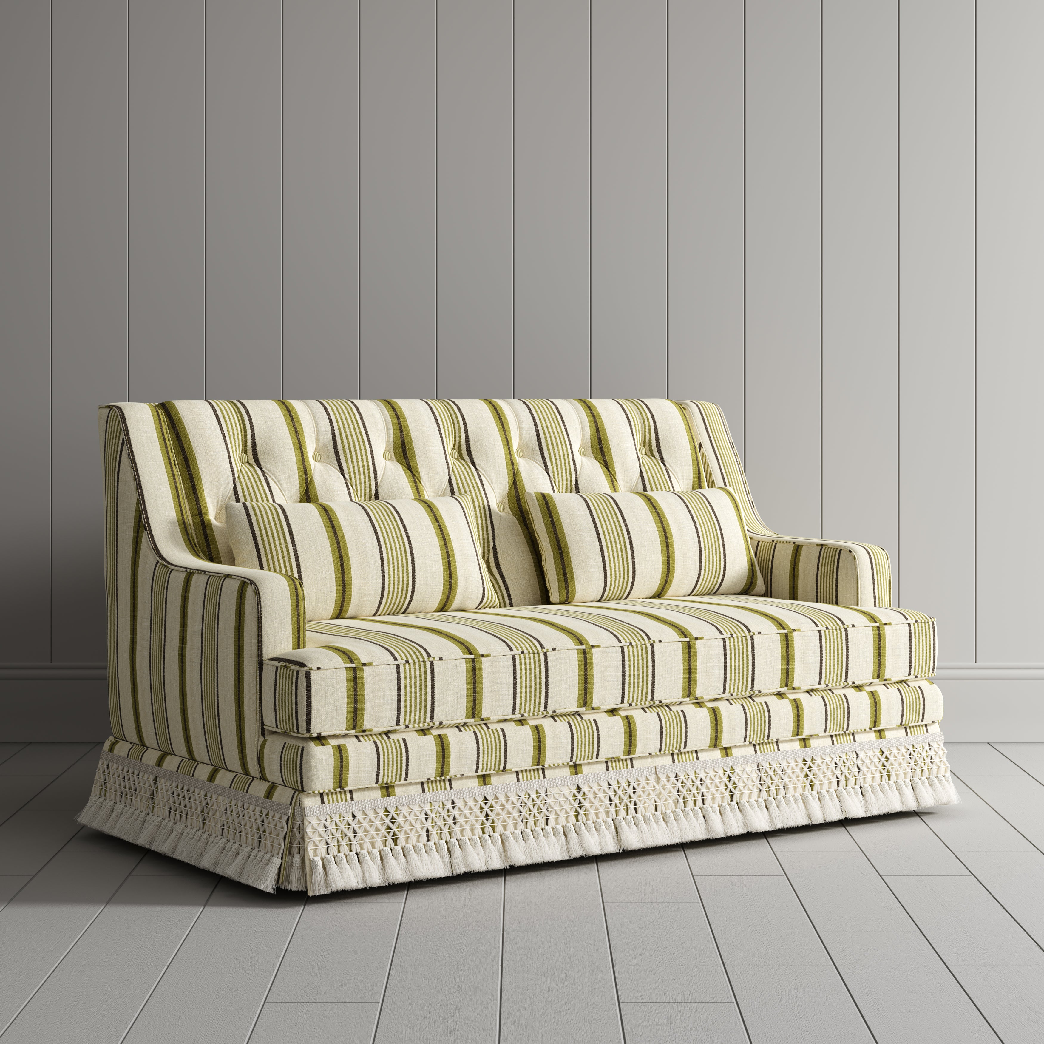 #Colour_Green Plaid Cotton Linen