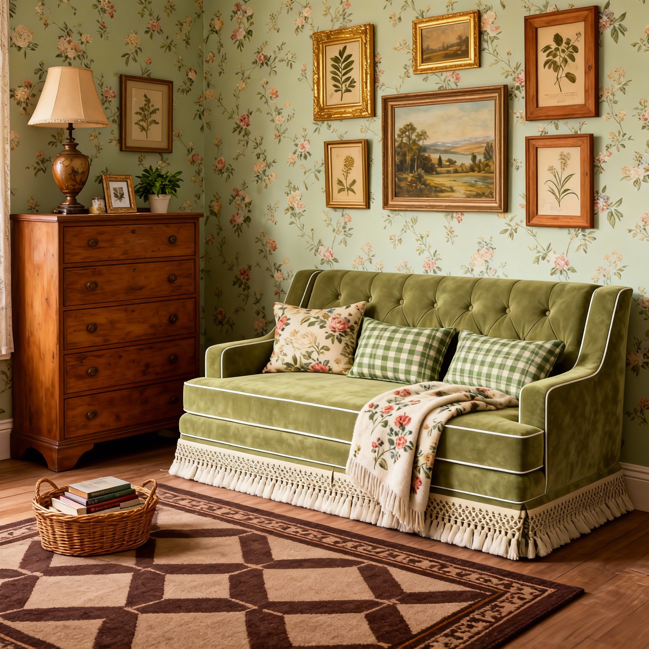 #Colour_Olive Green Velvet