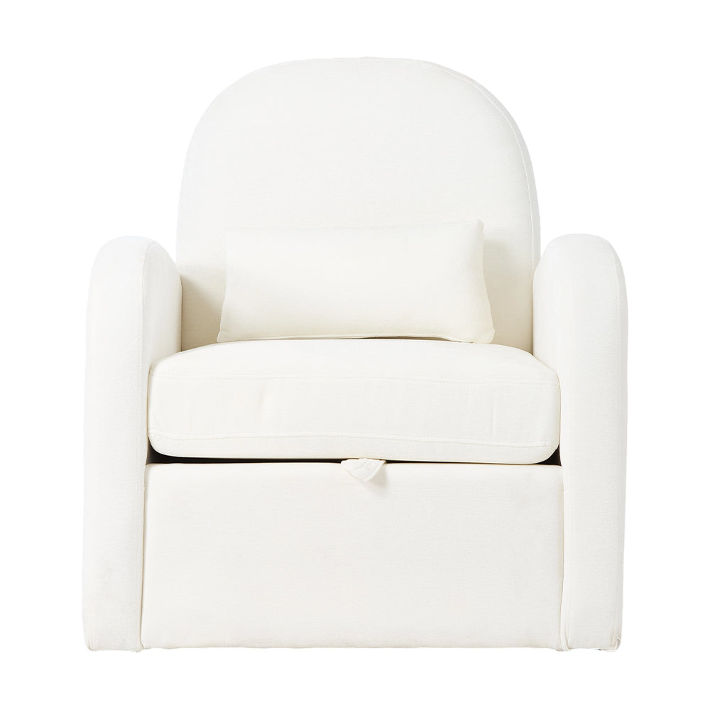 Swivel Chenille Upholstered Single Sofa Armchair