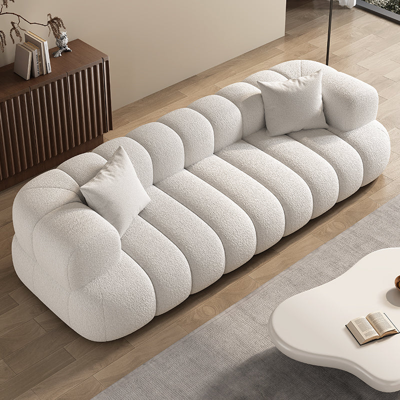 Soft Puff Toast Berber Fleece Kids & Pet Friendly Sofa