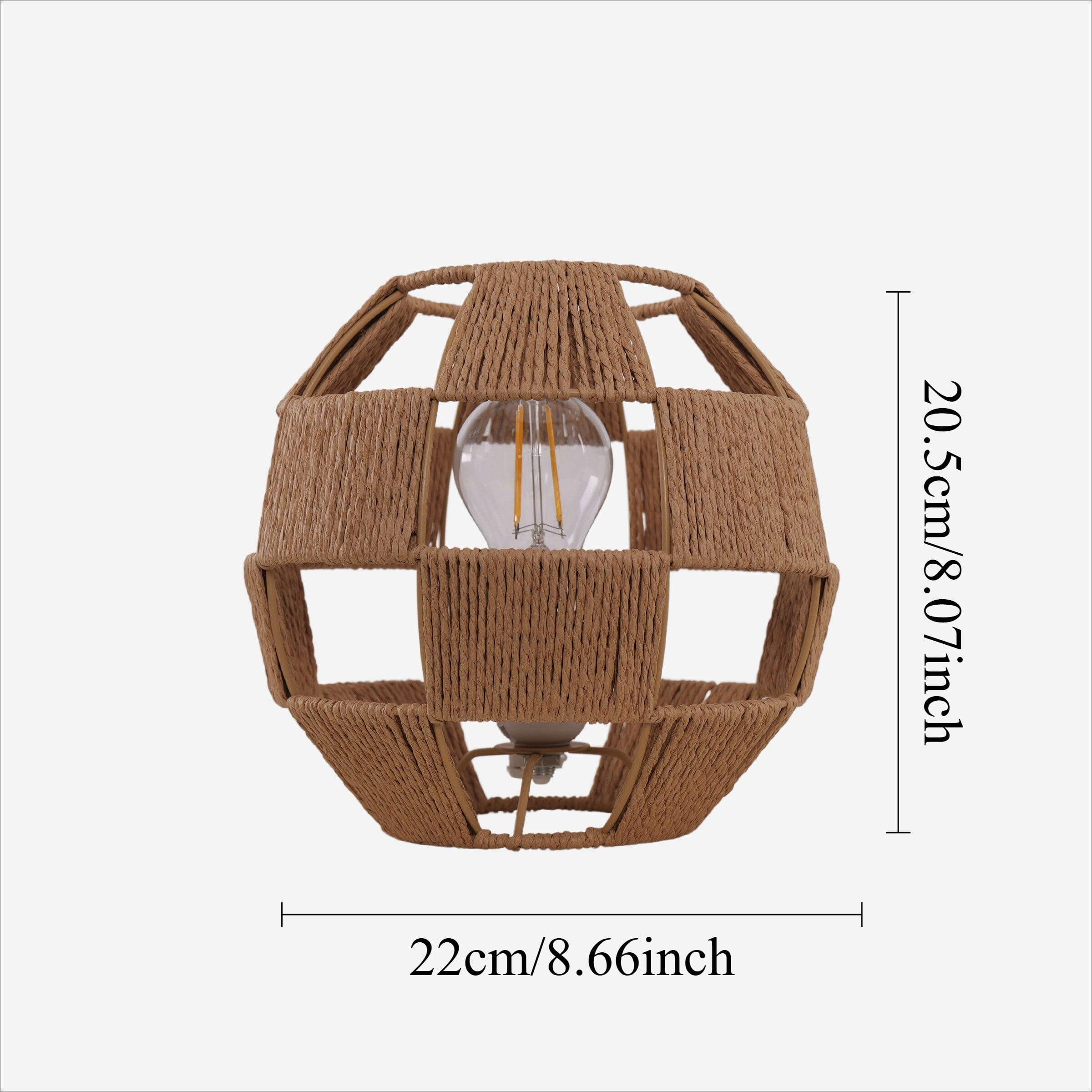 Lightsin Unique Handwoven Globe-Shaped Table Lamp Lightsin UK