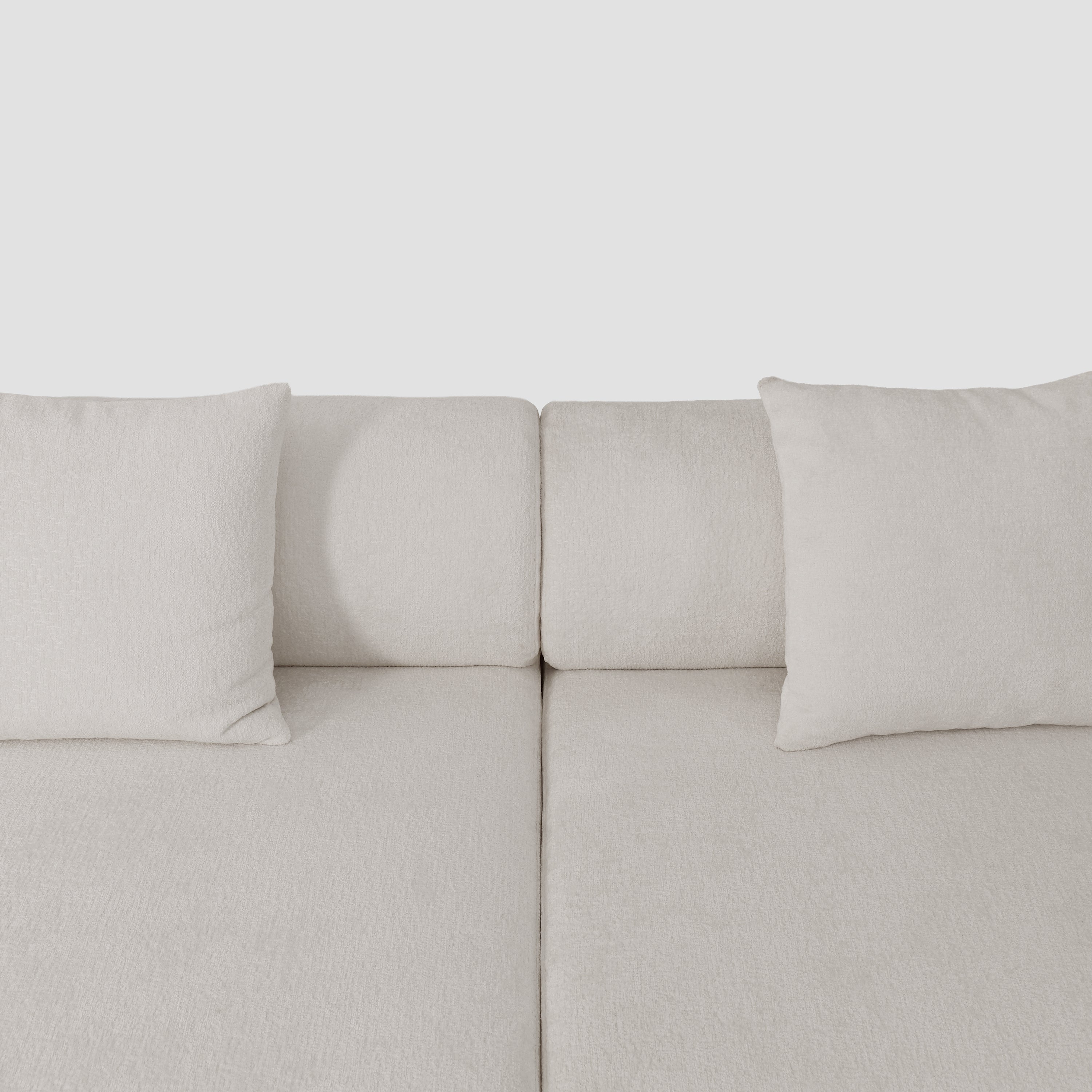 The Plump Modular Bouclé Sofa with Integrated Storage