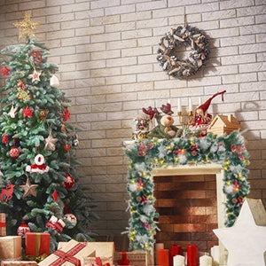 Artificial Pre-lit Frozen Christmas Decoration Garland (100% off)