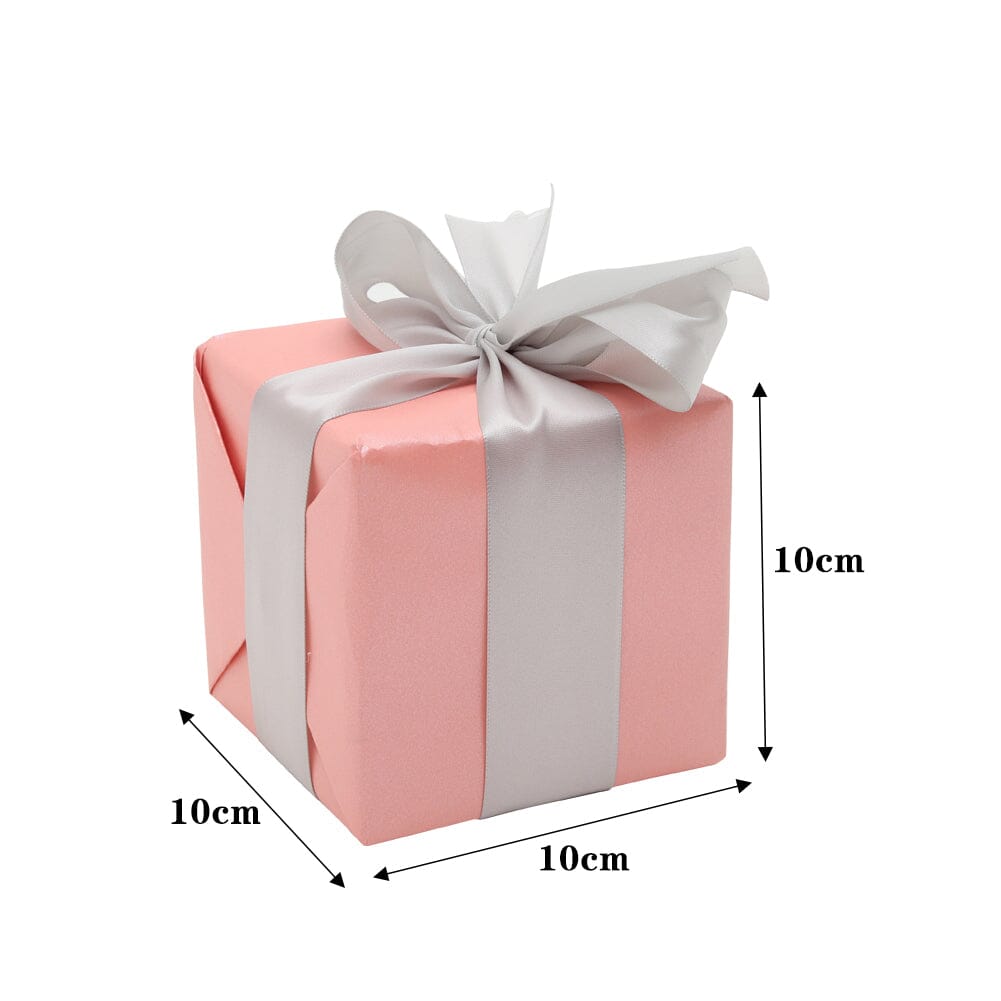 7-Piece Paper Ribbon Christmas Gift Box Set in Beige Pink Christmas Living and Home