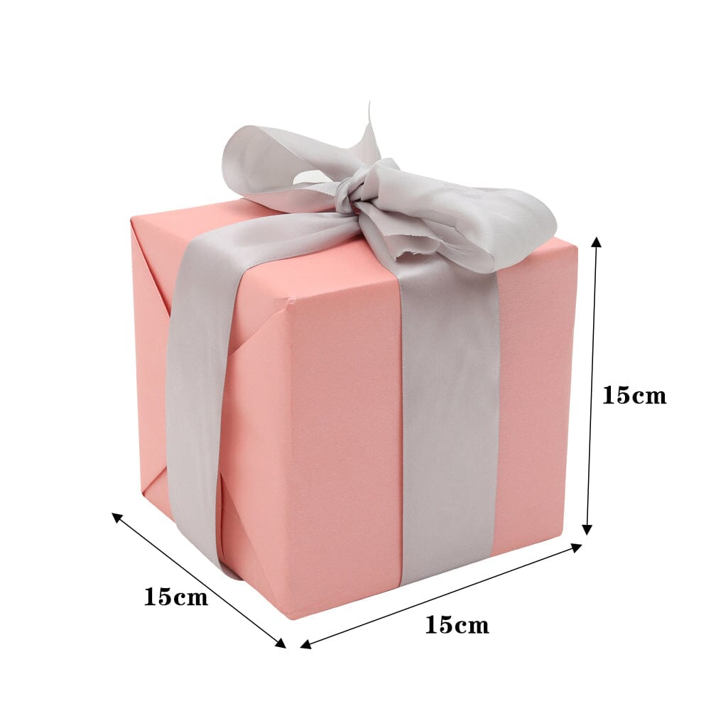 7-Piece Paper Ribbon Christmas Gift Box Set in Beige Pink Christmas Living and Home