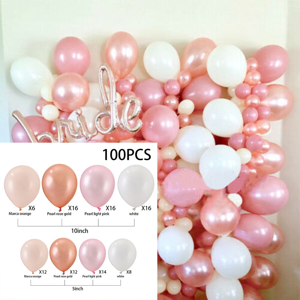 100pcs Wedding Birthday Background Wall Scene Decoration Balloon Combination Set 1 Living and Home