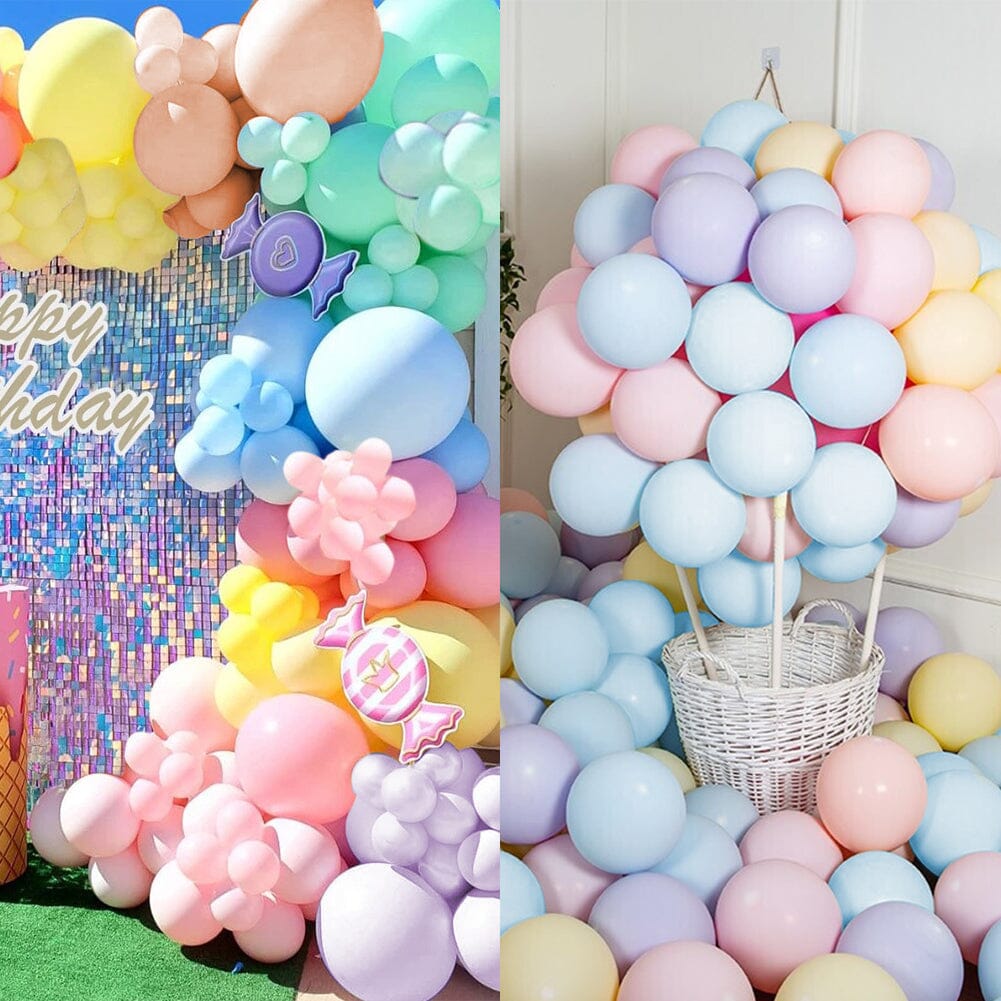 60pcs Wedding and Birthday Decoration Balloon Set 7 Living and Home