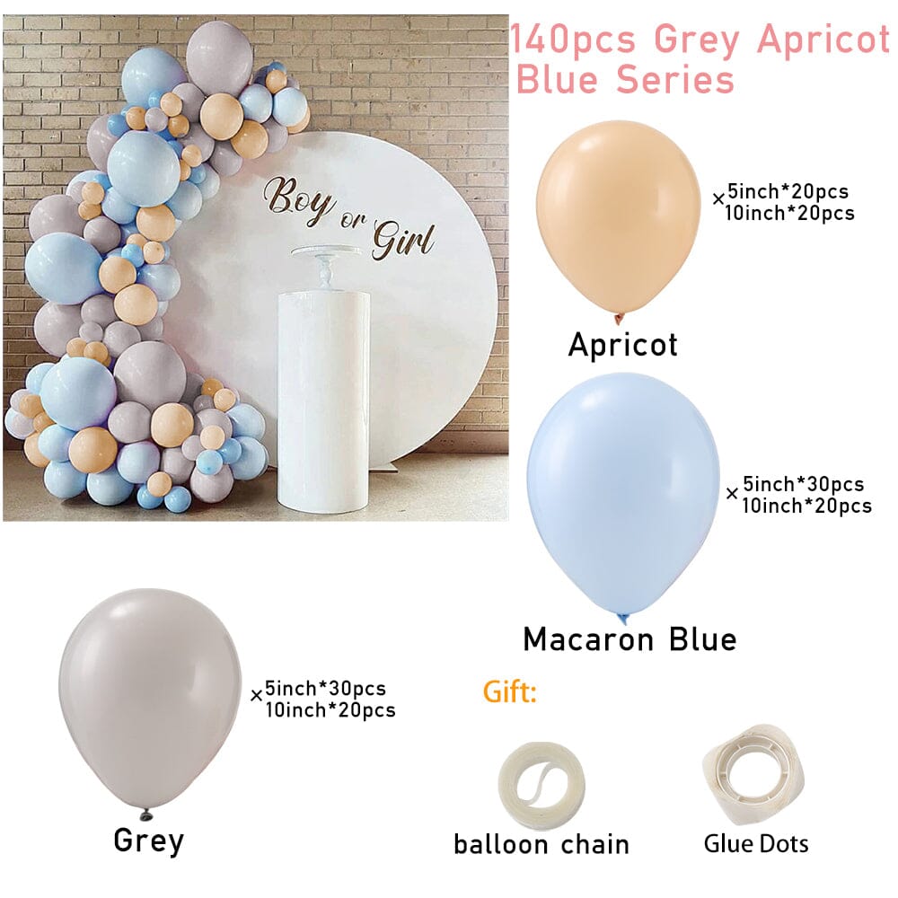 140pcs Wedding and Birthday Decoration Balloon Set 5 Living and Home