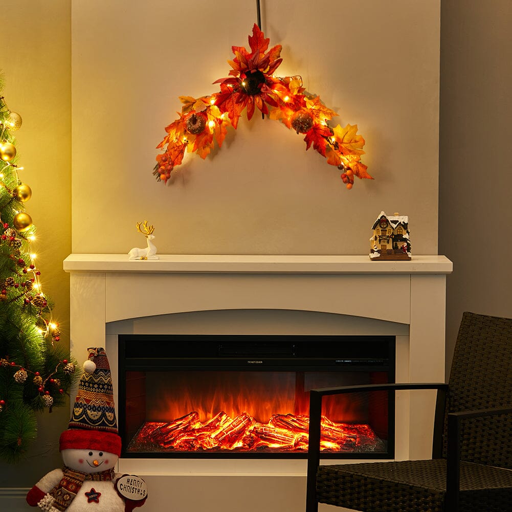 60cm Christmas Rattan Horn Decoration Living and Home