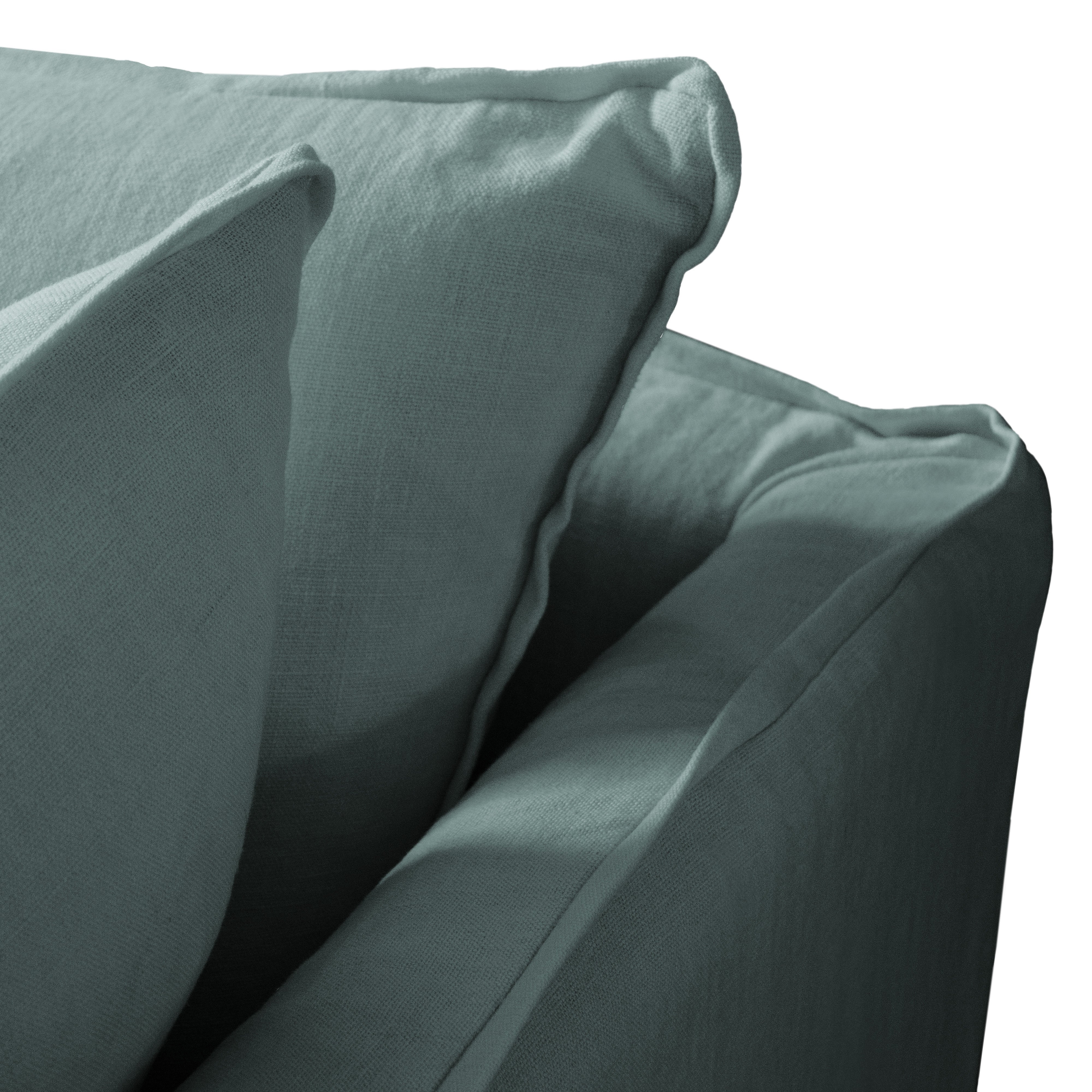 Cloud-Like Linen Sleeper Sofa Bed in Pearl