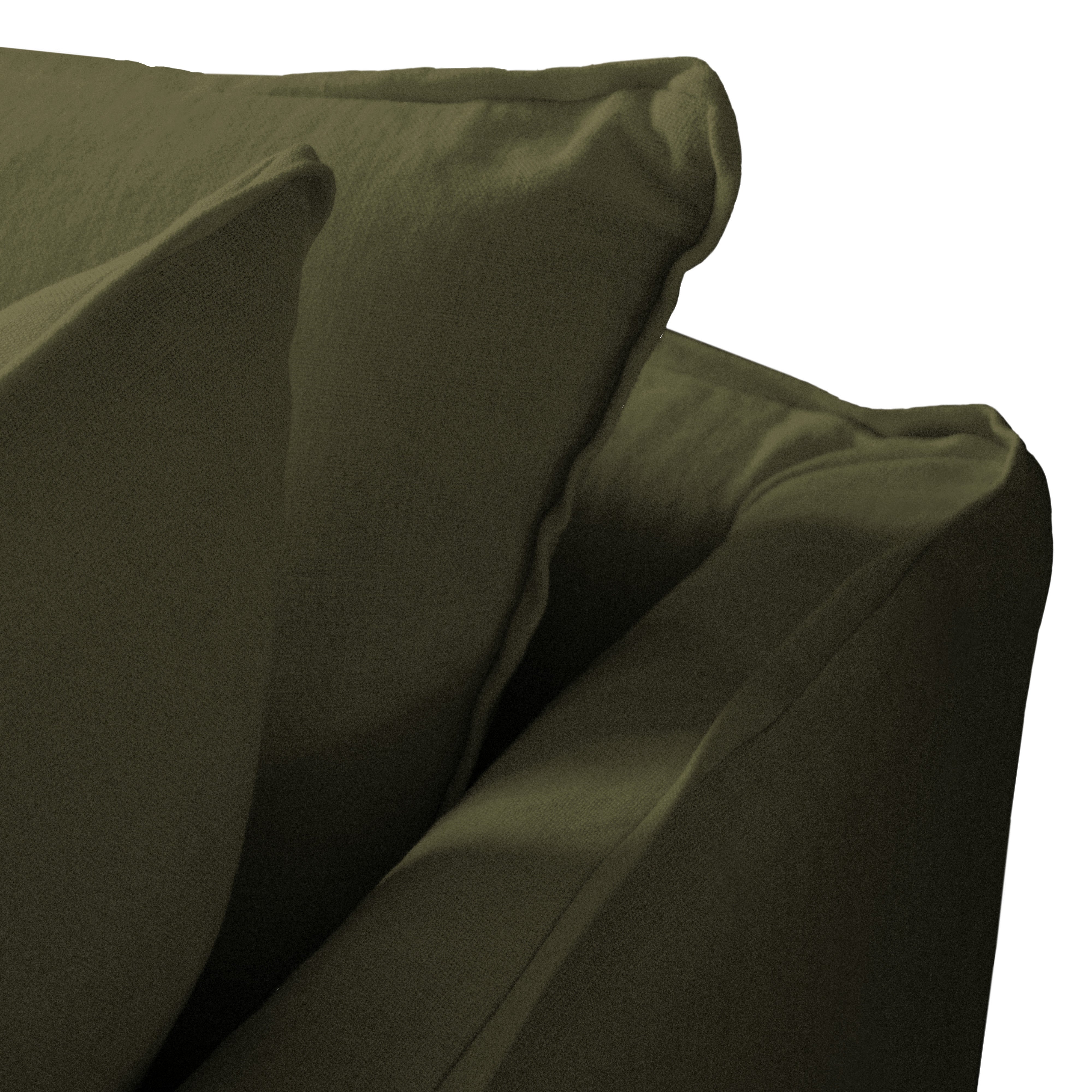 Cloud-Like Linen Sleeper Sofa Bed in Pearl